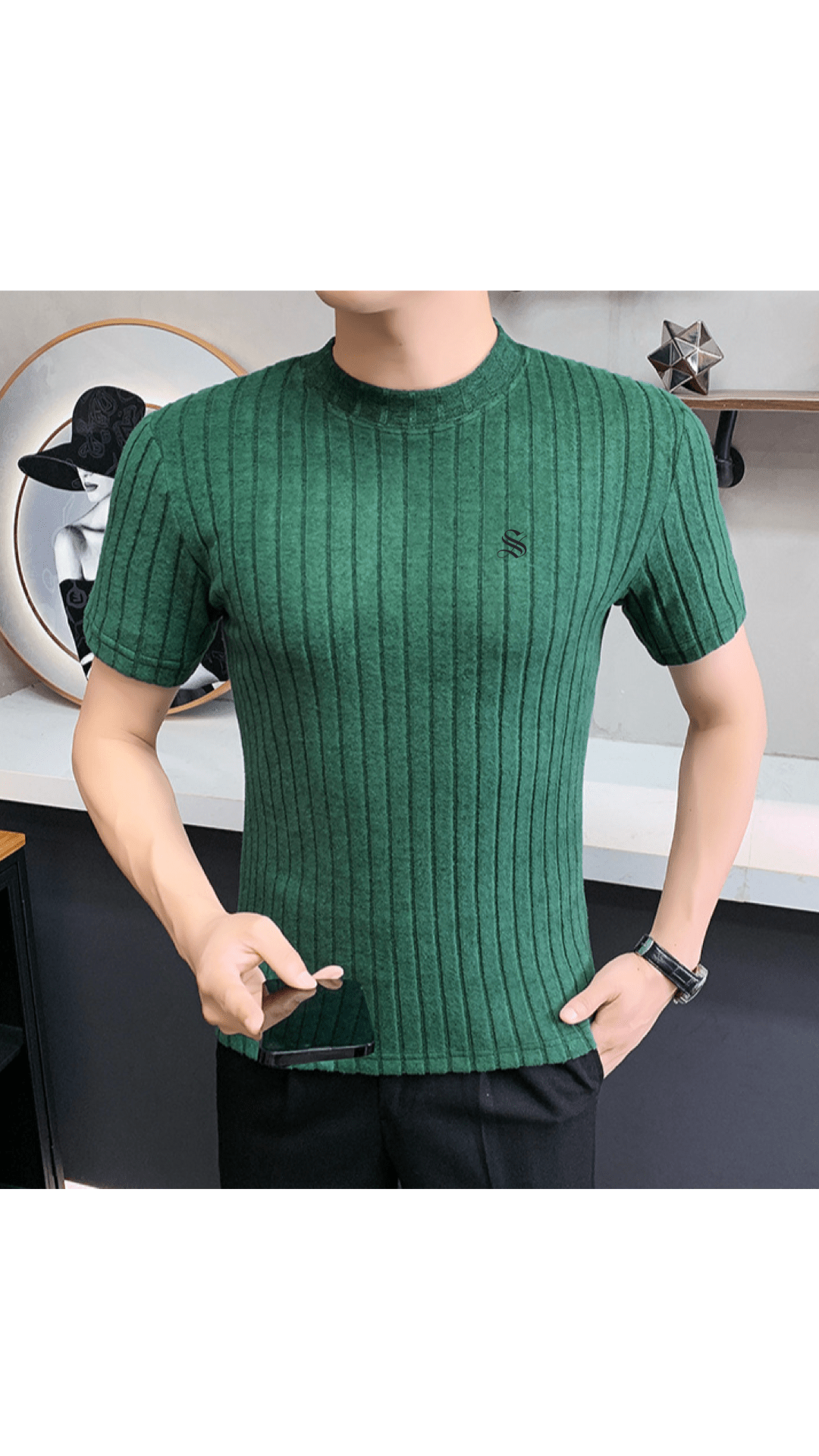 Ifka - T-Shirt for Men - Sarman Fashion - Wholesale Clothing Fashion Brand for Men from Canada