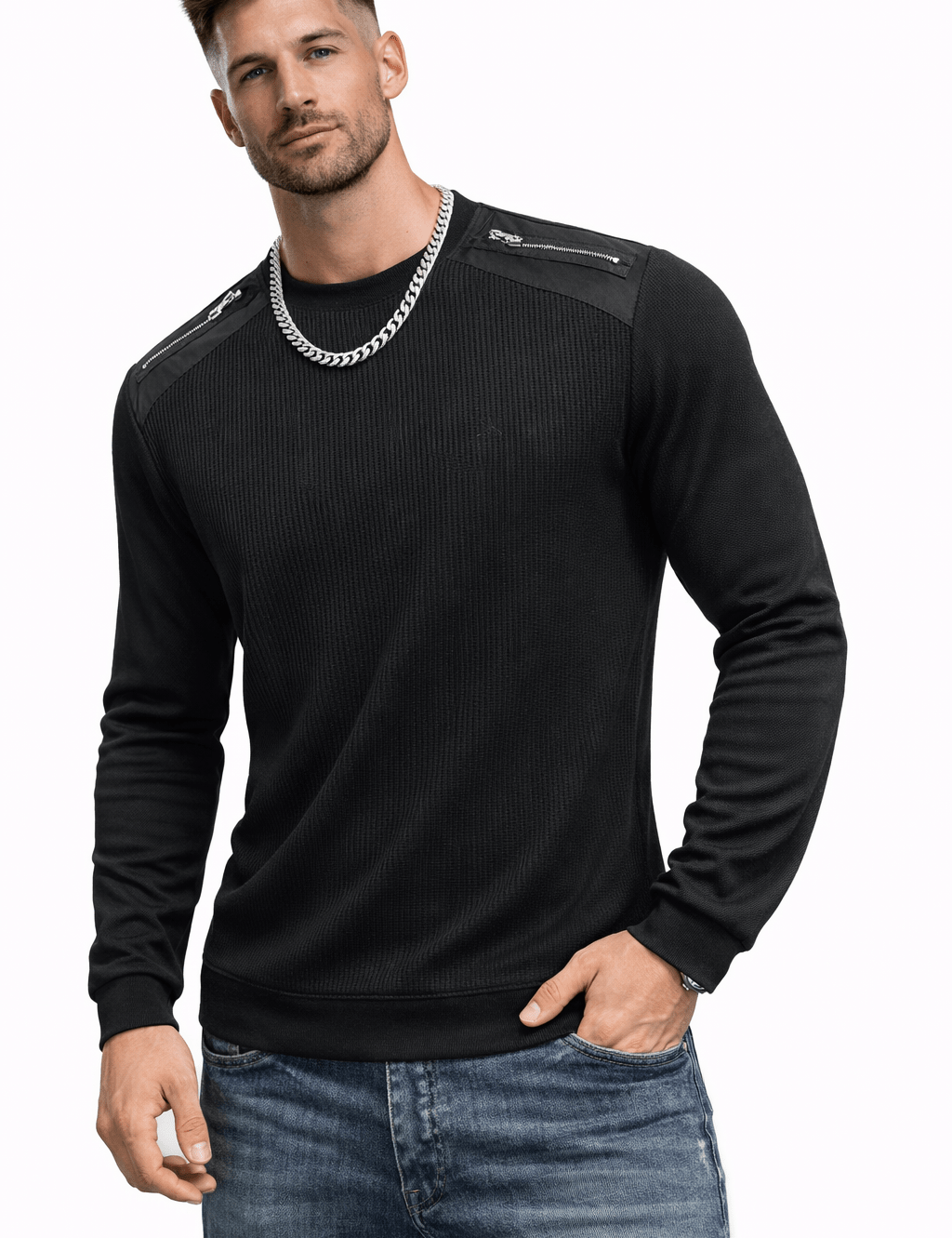 Impala - Long Sleeve Shirt for Men - Sarman Fashion - Wholesale Clothing Fashion Brand for Men from Canada