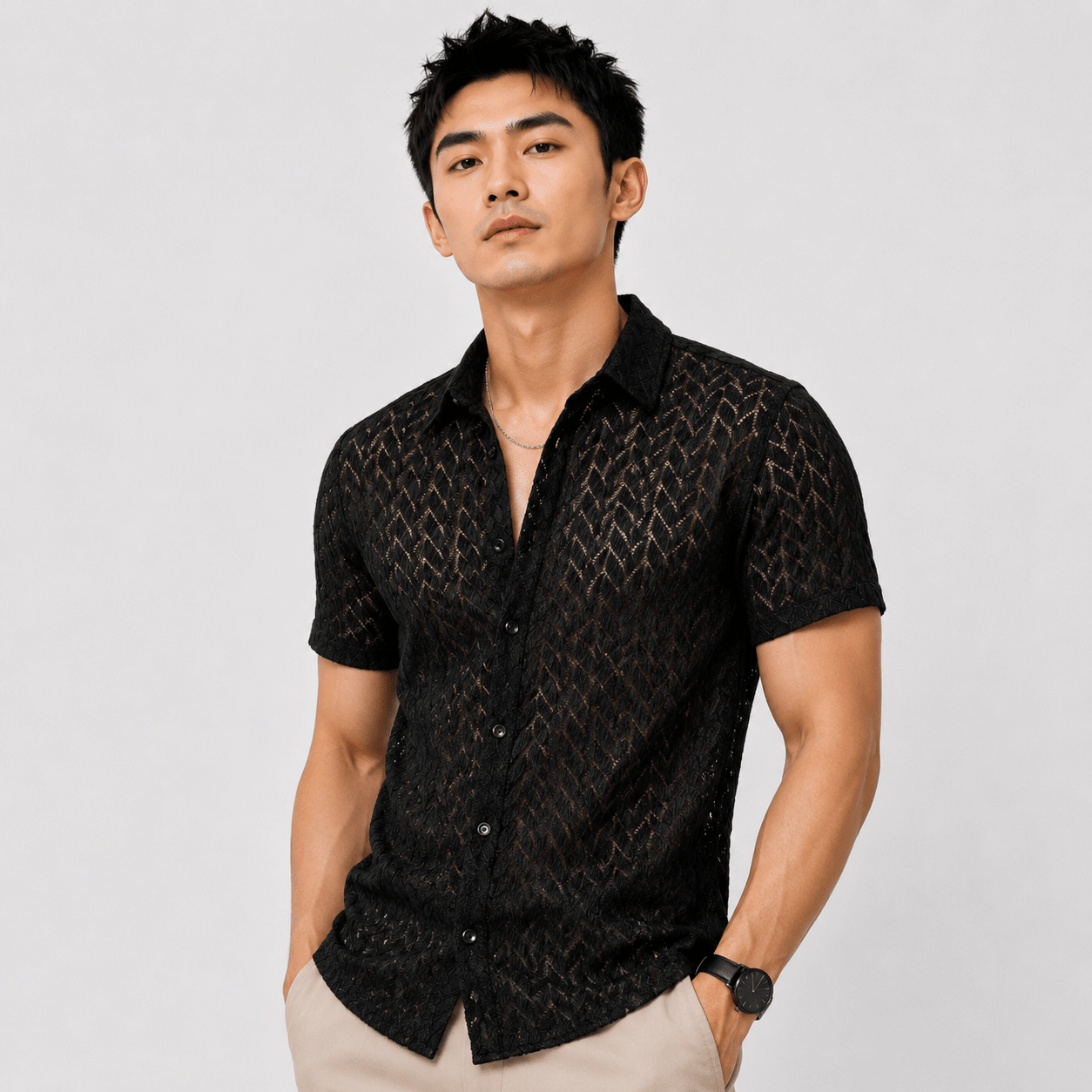 iOPa - Shirt for Men - Sarman Fashion - Wholesale Clothing Fashion Brand for Men from Canada