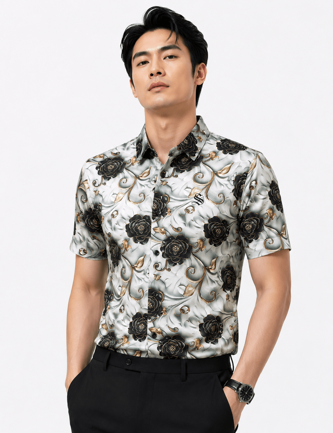 ISF 2 - Short Sleeves Shirt for Men - Sarman Fashion - Wholesale Clothing Fashion Brand for Men from Canada