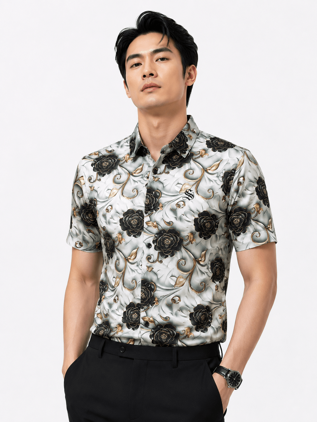 ISF 2 - Short Sleeves Shirt for Men - Sarman Fashion - Wholesale Clothing Fashion Brand for Men from Canada