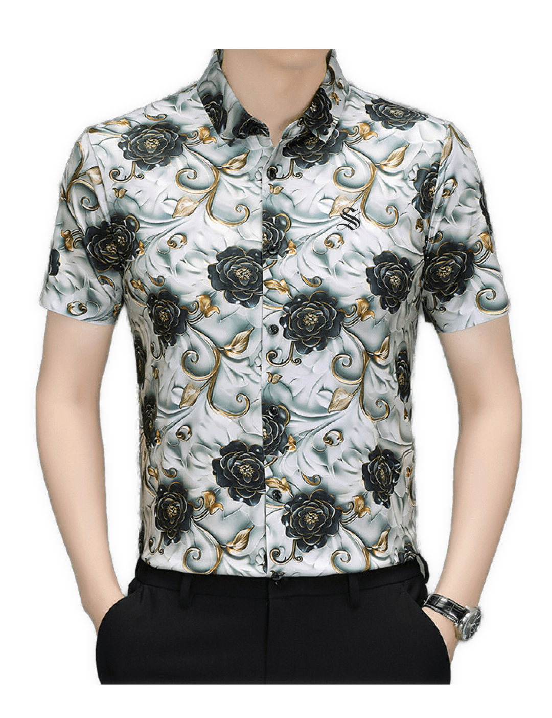 ISF 2 - Short Sleeves Shirt for Men - Sarman Fashion - Wholesale Clothing Fashion Brand for Men from Canada