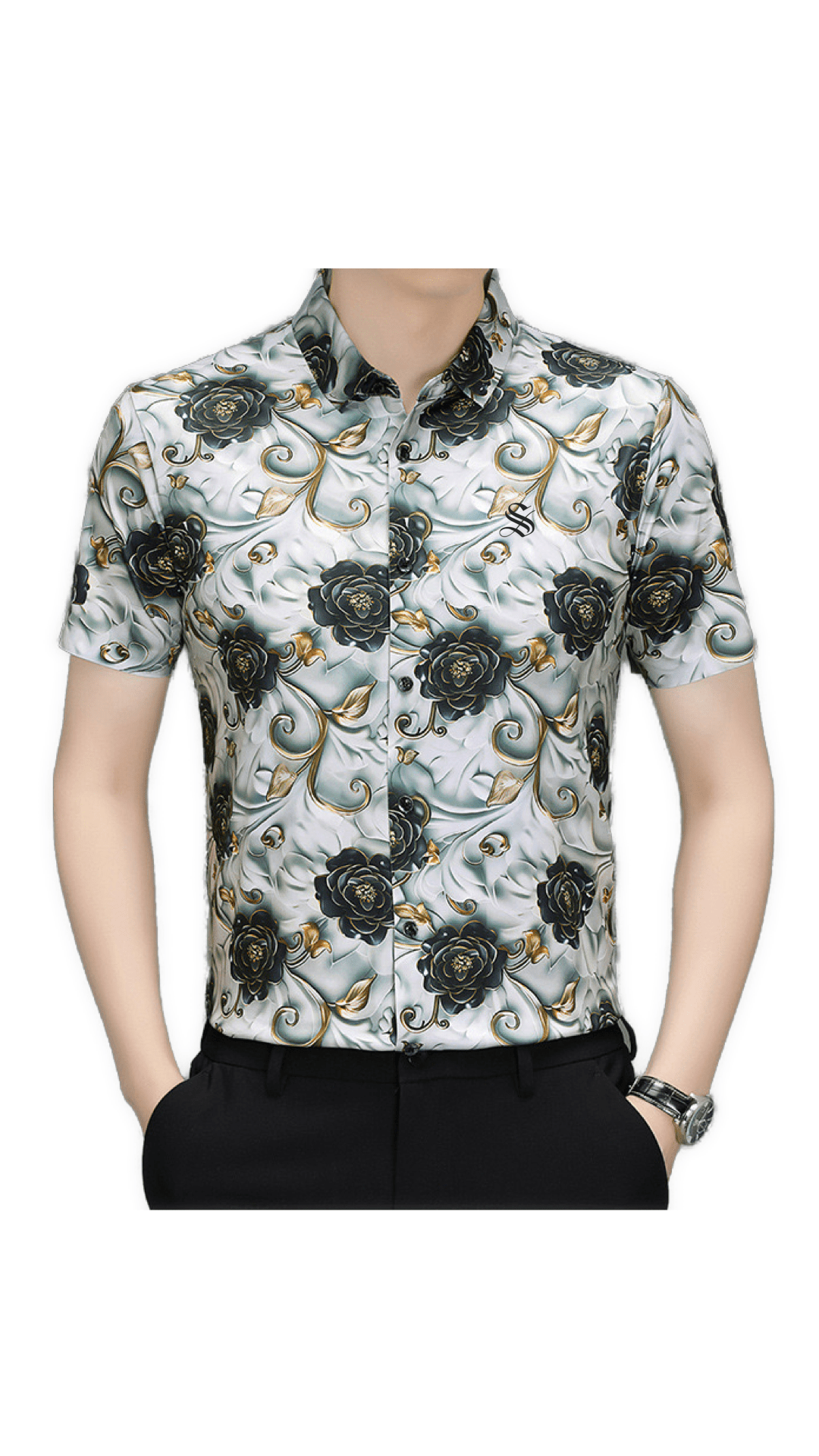 ISF 2 - Short Sleeves Shirt for Men - Sarman Fashion - Wholesale Clothing Fashion Brand for Men from Canada