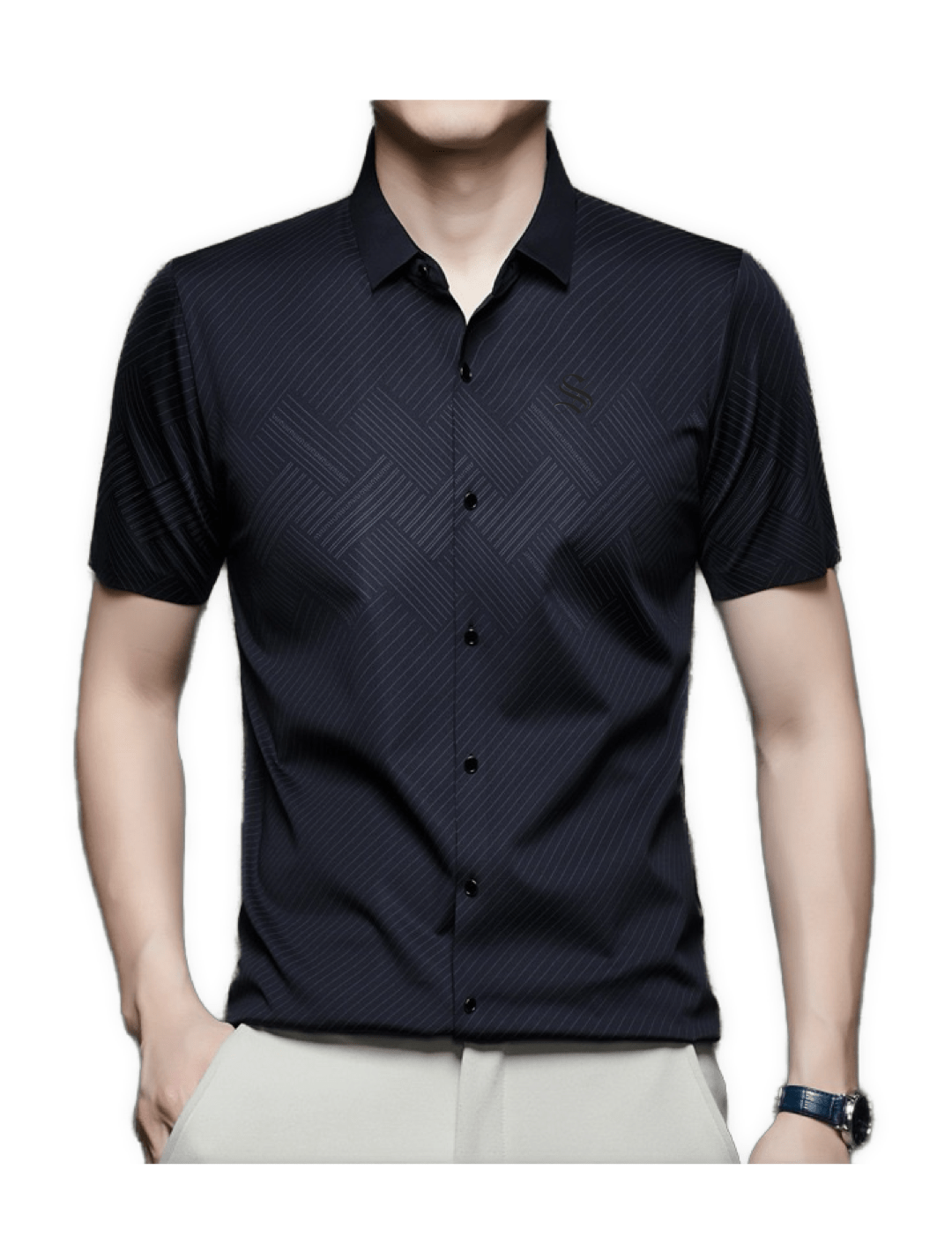 ISF 3 - Short Sleeves Shirt for Men - Sarman Fashion - Wholesale Clothing Fashion Brand for Men from Canada