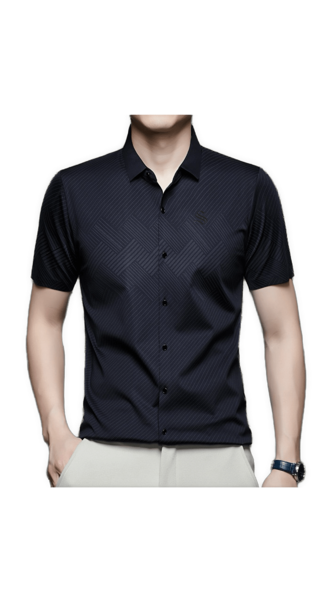 ISF 3 - Short Sleeves Shirt for Men - Sarman Fashion - Wholesale Clothing Fashion Brand for Men from Canada