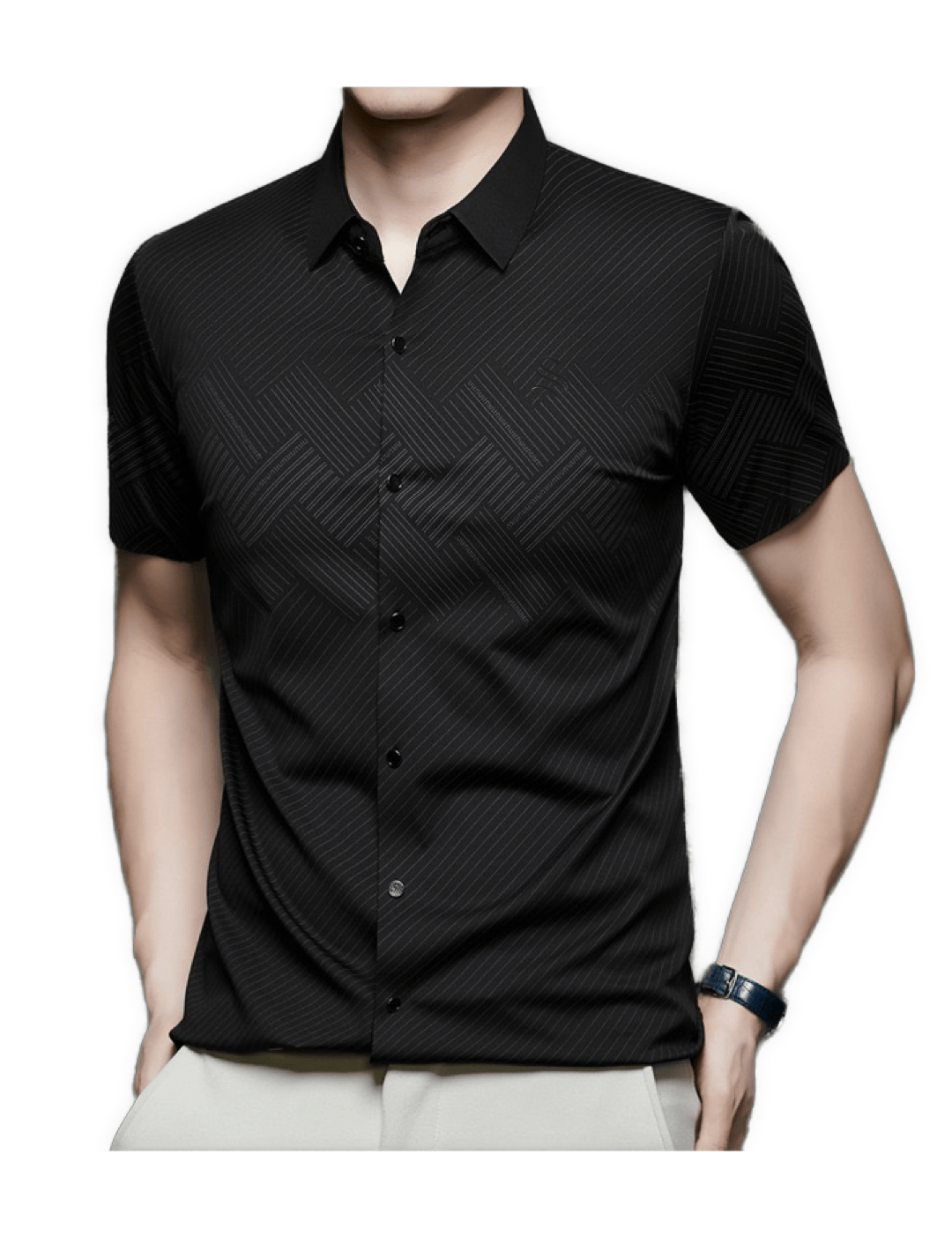 ISF 3 - Short Sleeves Shirt for Men - Sarman Fashion - Wholesale Clothing Fashion Brand for Men from Canada