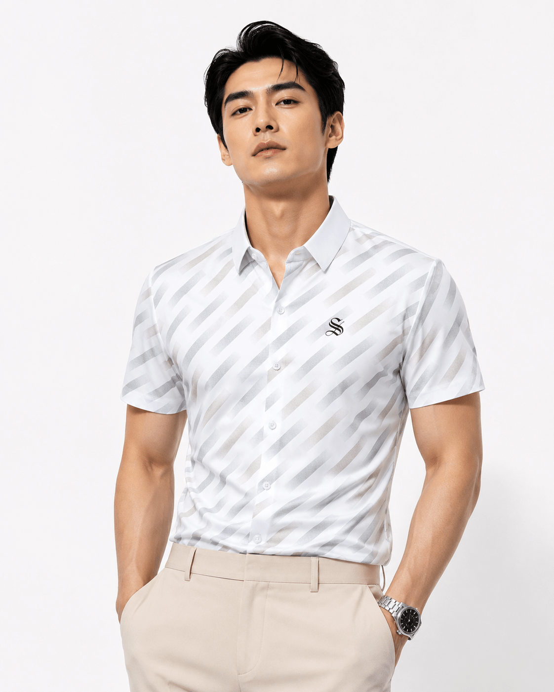ISF - Short Sleeves Shirt for Men - Sarman Fashion - Wholesale Clothing Fashion Brand for Men from Canada