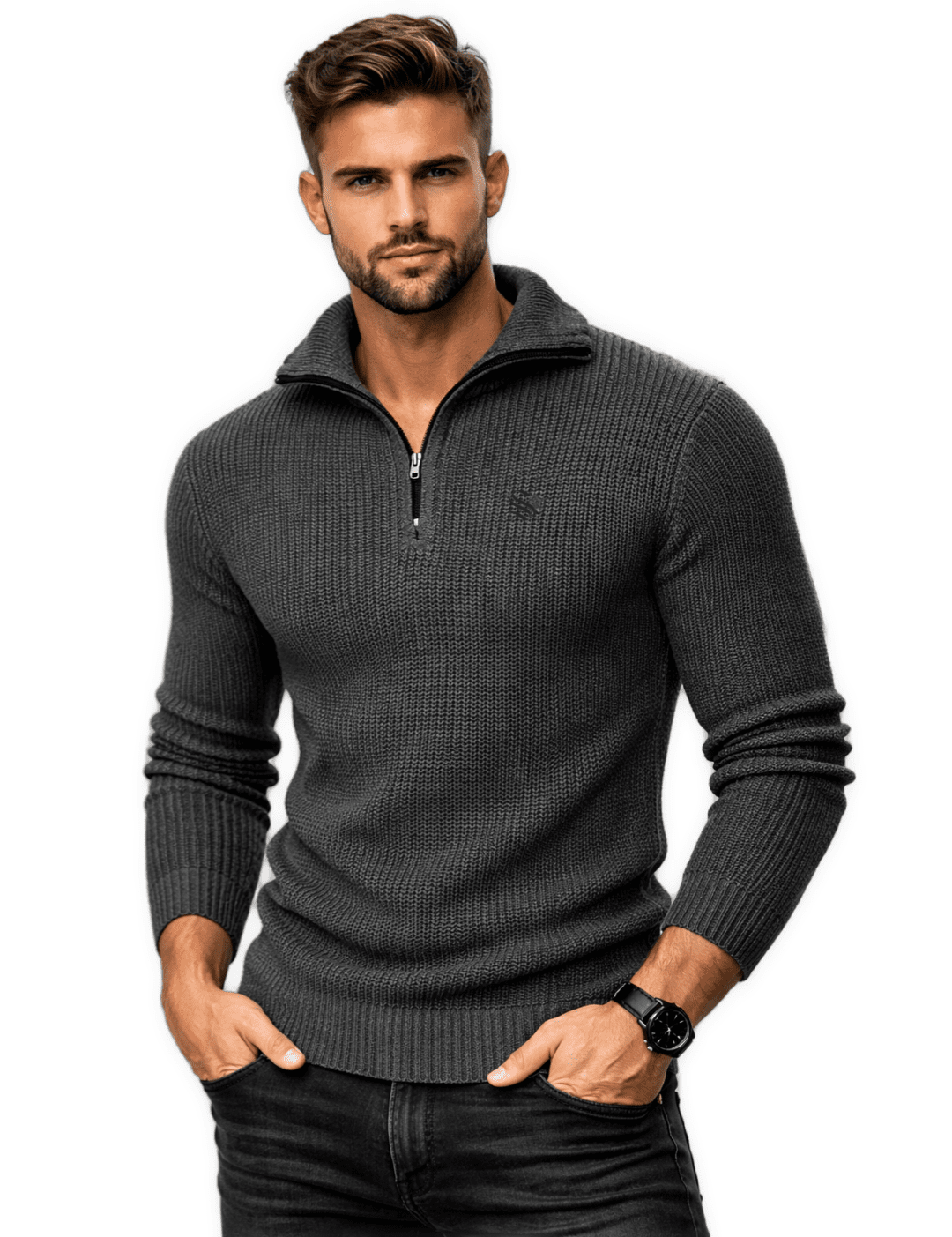 iSof 2 - Long Sleeves sweater for Men - Sarman Fashion - Wholesale Clothing Fashion Brand for Men from Canada