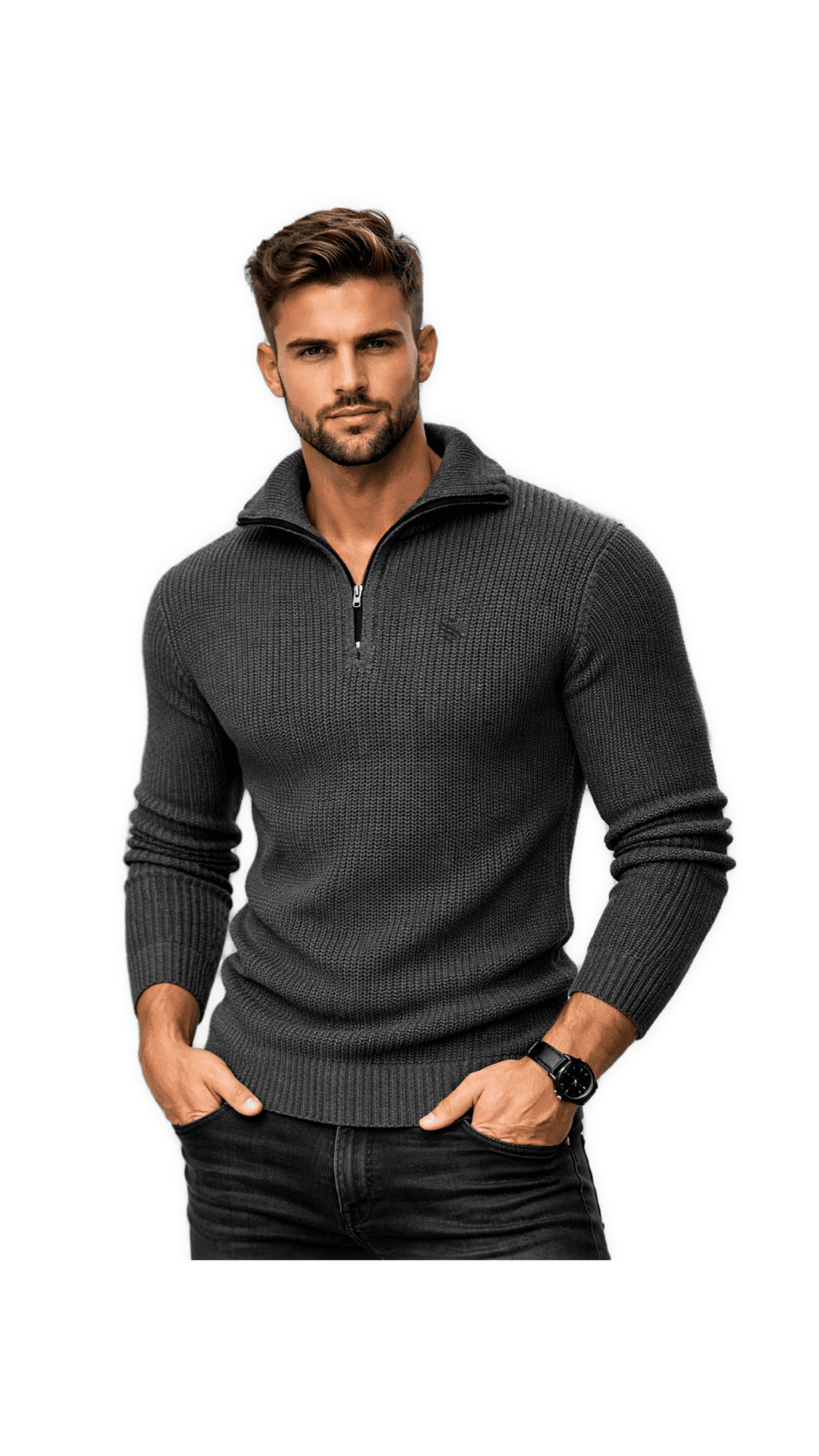 iSof 2 - Long Sleeves sweater for Men - Sarman Fashion - Wholesale Clothing Fashion Brand for Men from Canada