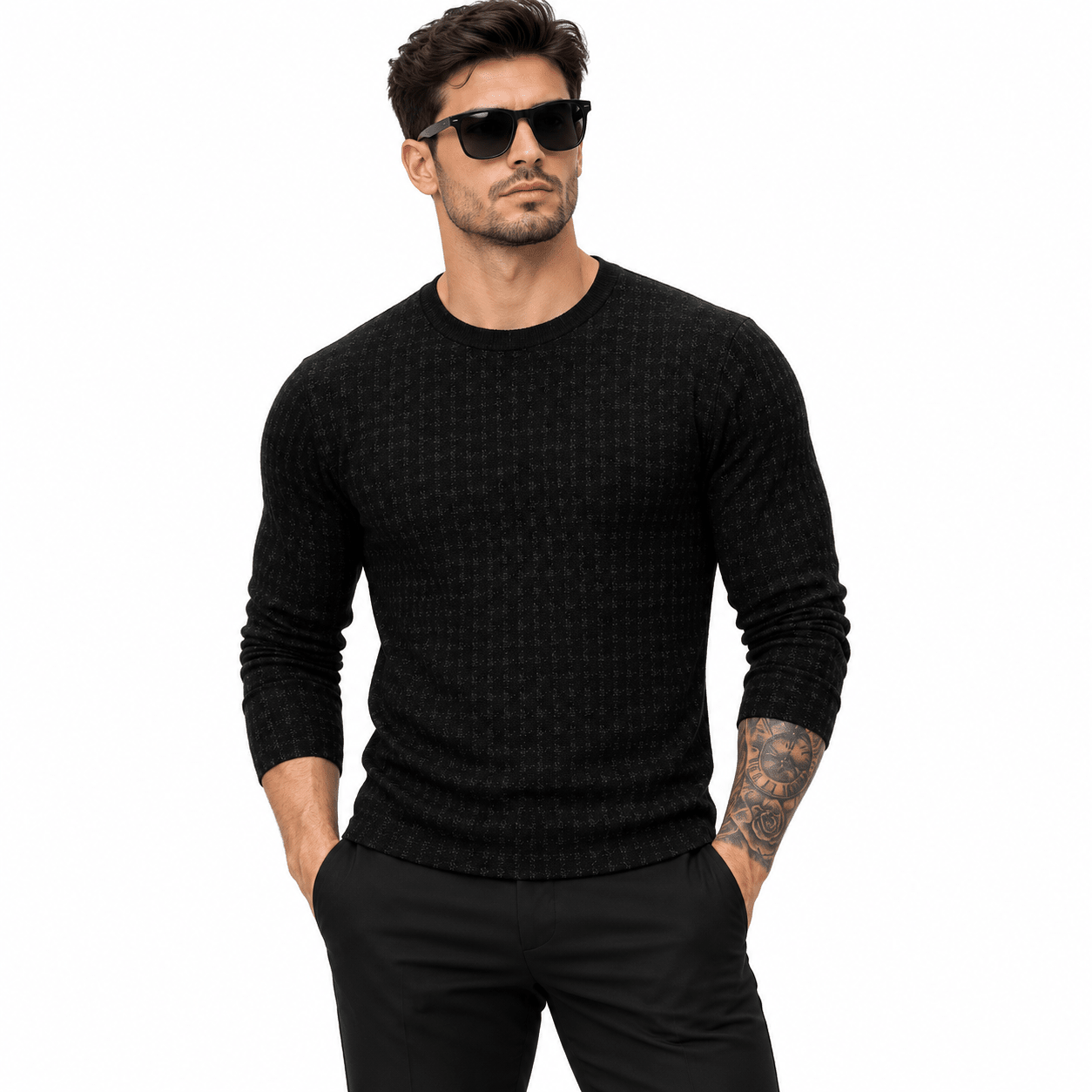 IZIS 12 - Long Sleeve Shirt for Men - Sarman Fashion - Wholesale Clothing Fashion Brand for Men from Canada