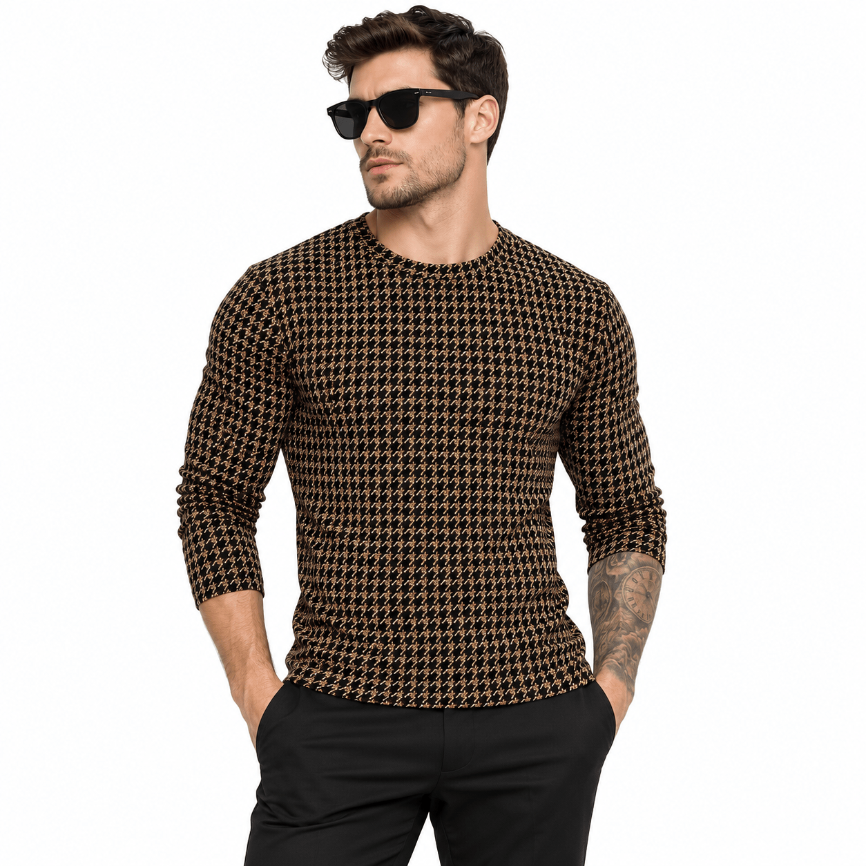 IZIS 12 - Long Sleeve Shirt for Men - Sarman Fashion - Wholesale Clothing Fashion Brand for Men from Canada