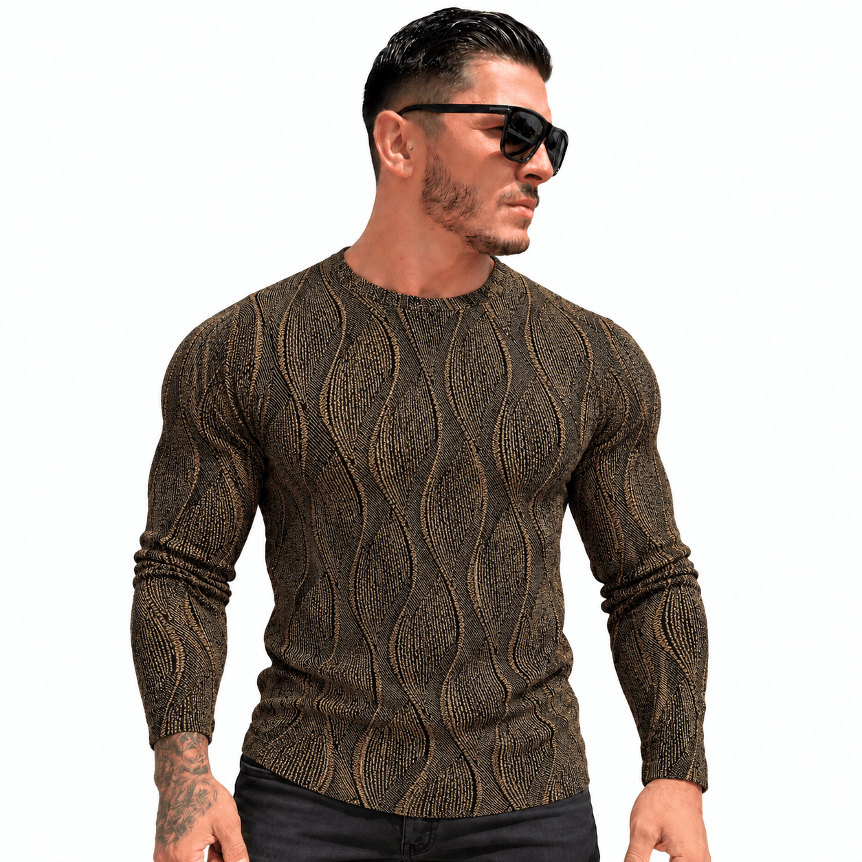 IZIS 9 - Long Sleeve Shirt for Men - Sarman Fashion - Wholesale Clothing Fashion Brand for Men from Canada