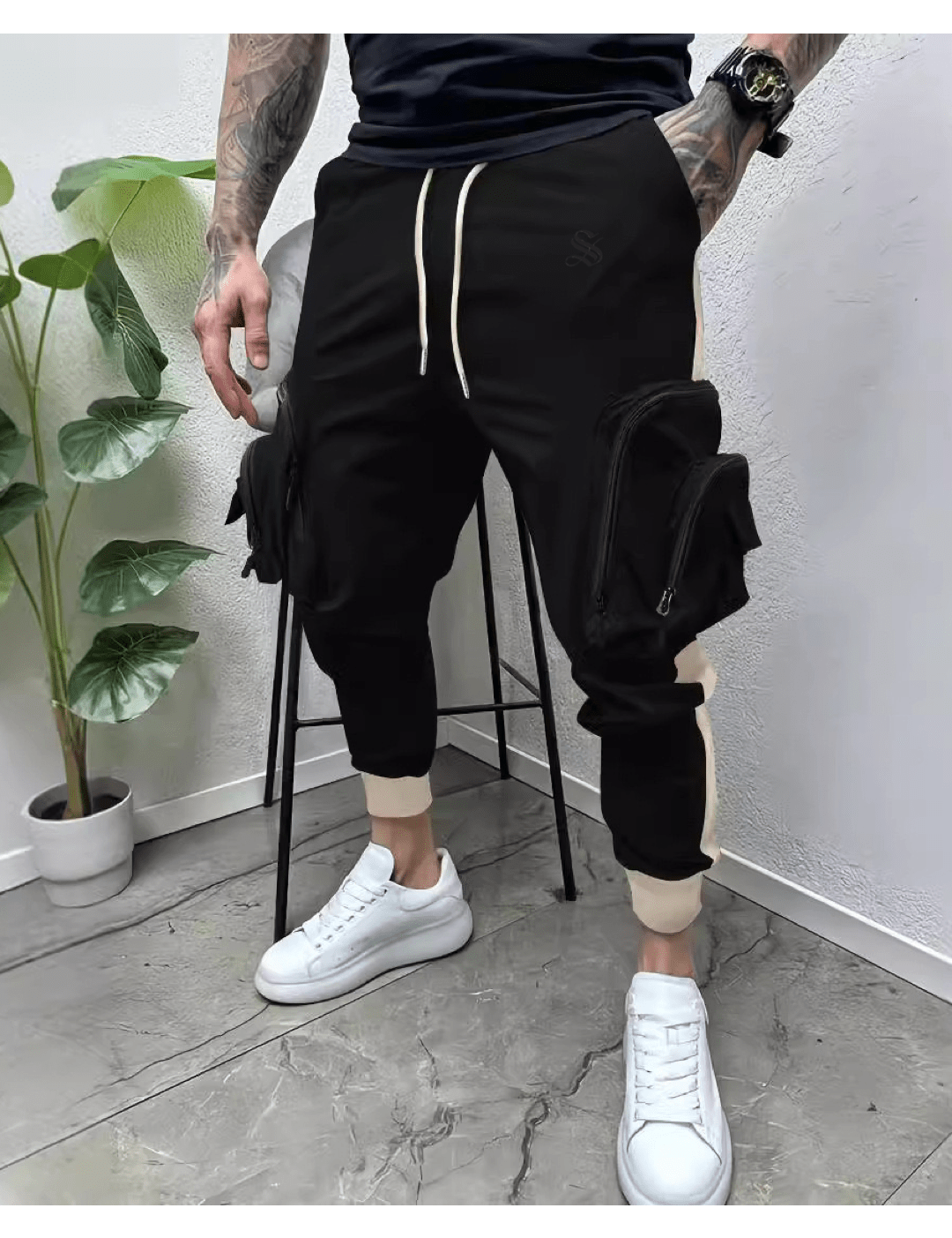 Izra - Joggers for Men - Sarman Fashion - Wholesale Clothing Fashion Brand for Men from Canada