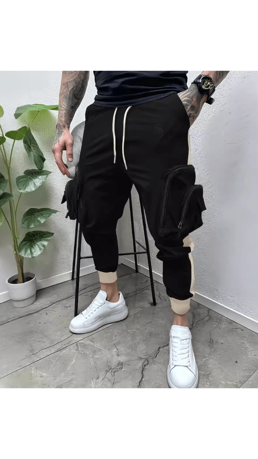 Izra - Joggers for Men - Sarman Fashion - Wholesale Clothing Fashion Brand for Men from Canada