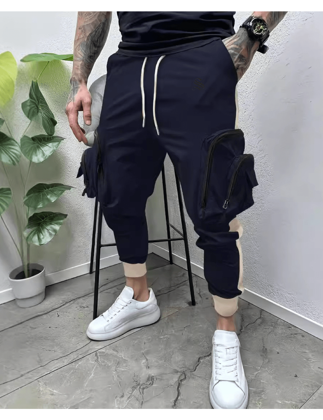 Izra - Joggers for Men - Sarman Fashion - Wholesale Clothing Fashion Brand for Men from Canada