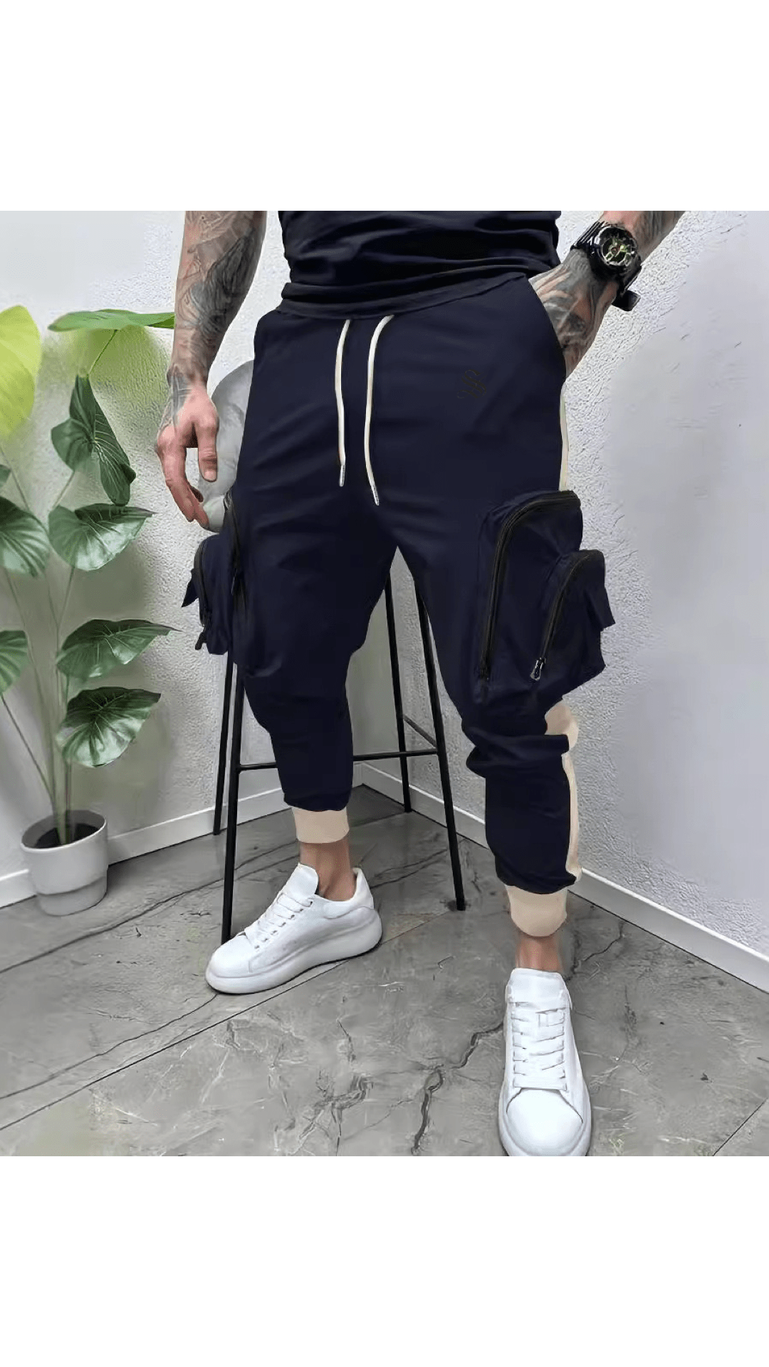 Izra - Joggers for Men - Sarman Fashion - Wholesale Clothing Fashion Brand for Men from Canada