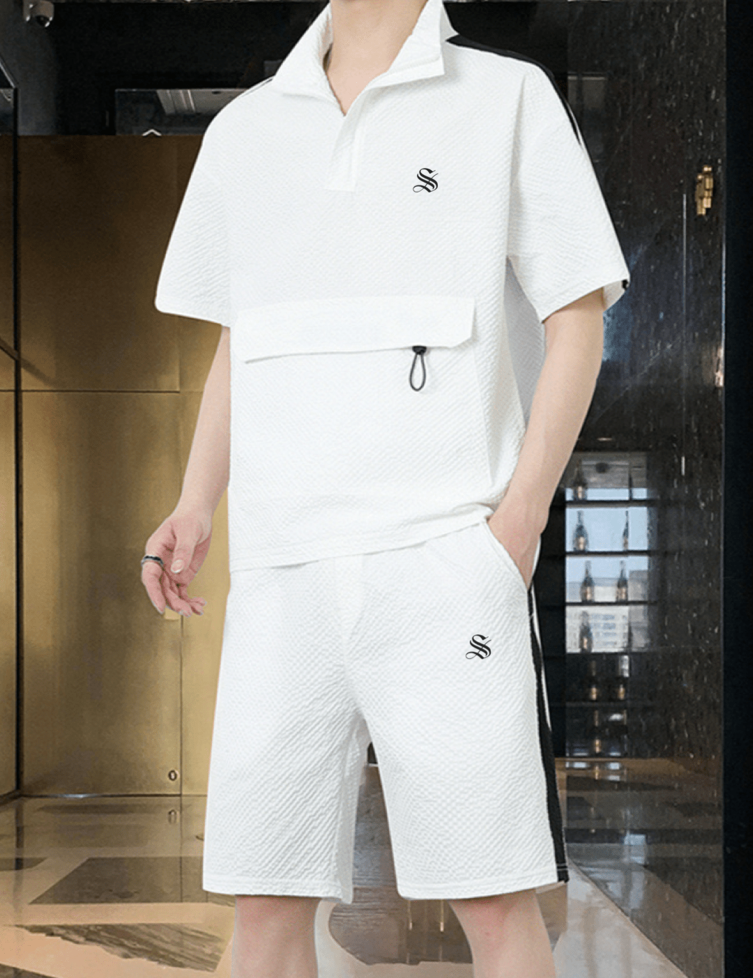 Jifo 2 - Top & Shorts for Men - Sarman Fashion - Wholesale Clothing Fashion Brand for Men from Canada