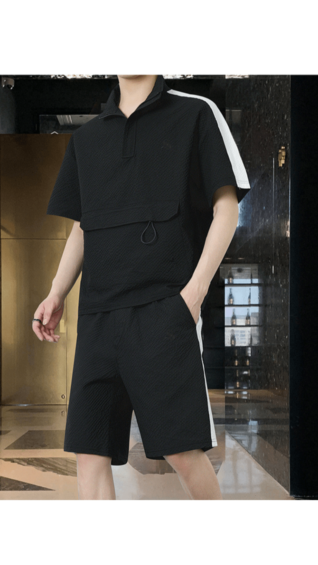 Jifo 2 - Top & Shorts for Men - Sarman Fashion - Wholesale Clothing Fashion Brand for Men from Canada