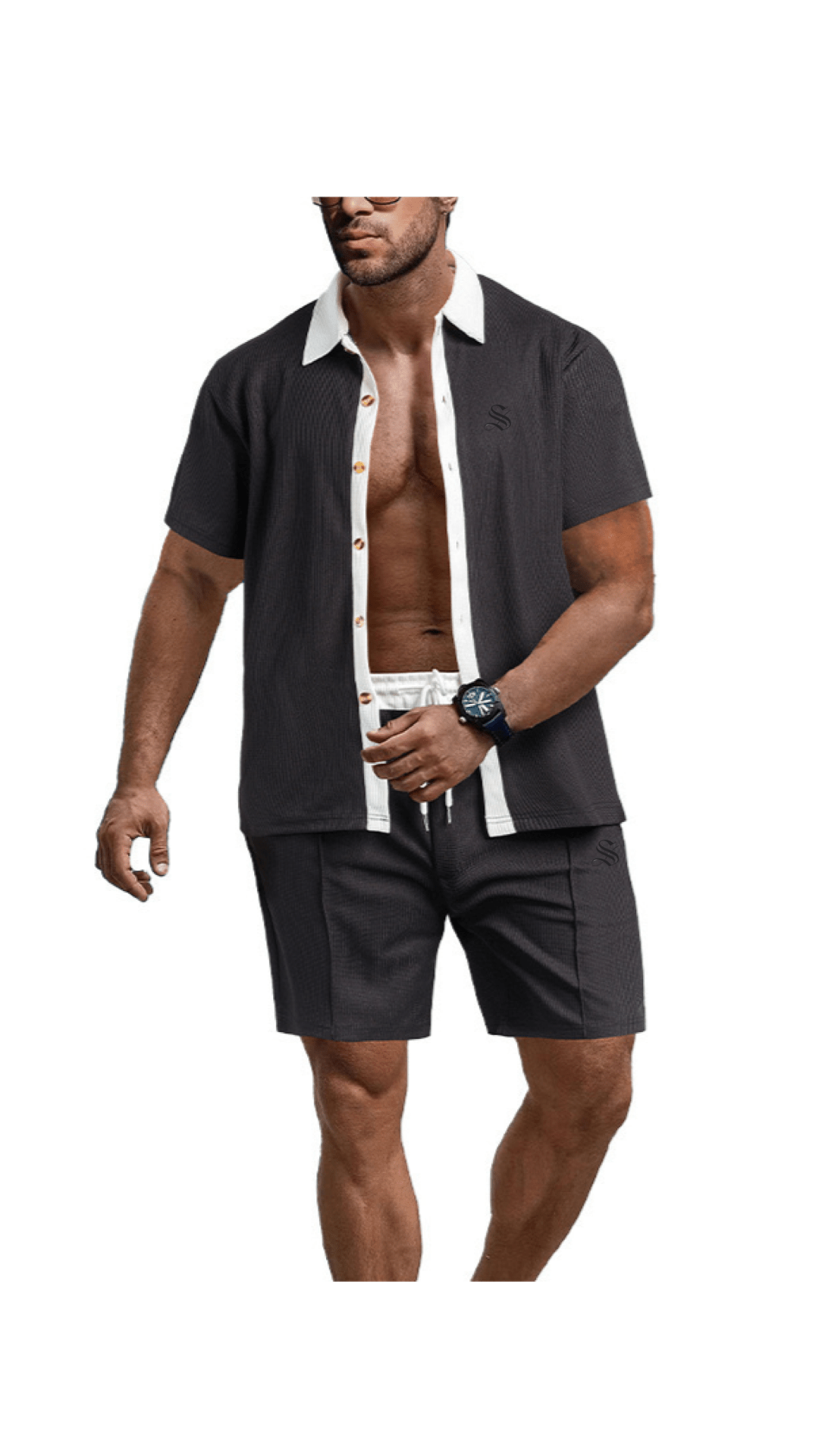Jifo 3 - Top & Shorts for Men - Sarman Fashion - Wholesale Clothing Fashion Brand for Men from Canada