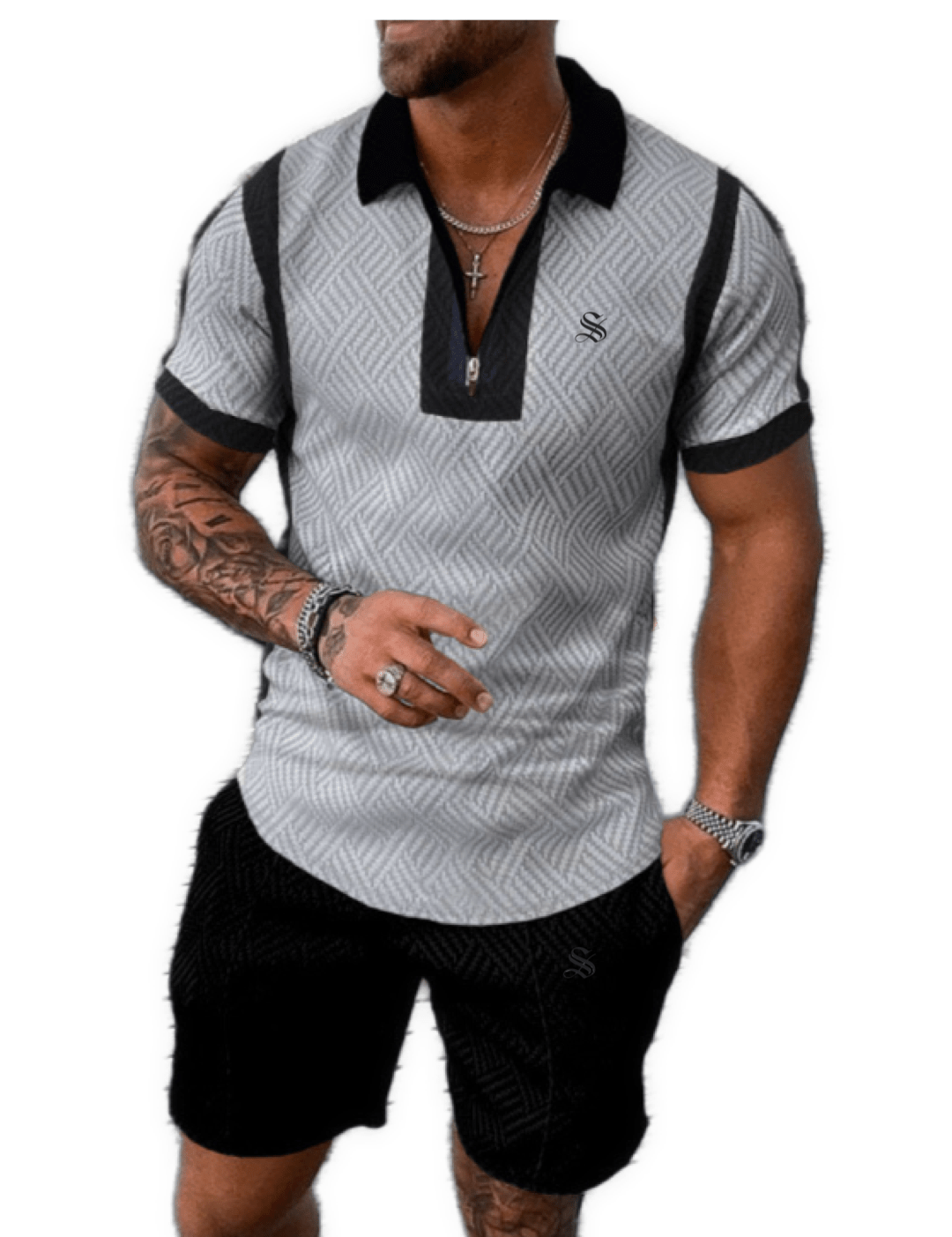 Jifo 4 - Top & Shorts for Men - Sarman Fashion - Wholesale Clothing Fashion Brand for Men from Canada
