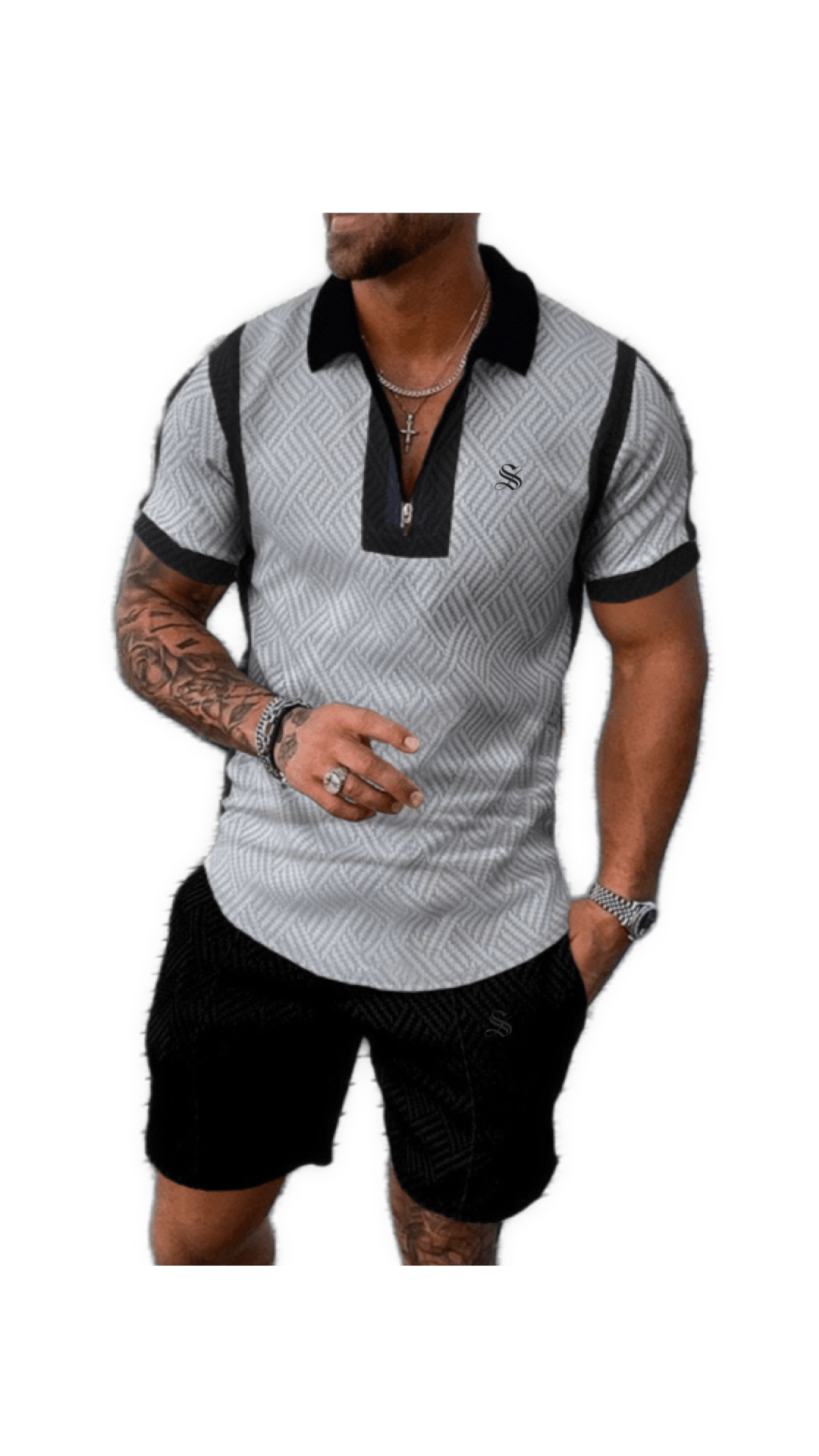 Jifo 4 - Top & Shorts for Men - Sarman Fashion - Wholesale Clothing Fashion Brand for Men from Canada