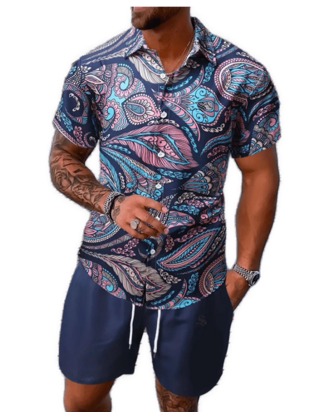 Jifo 5 - Top & Shorts for Men - Sarman Fashion - Wholesale Clothing Fashion Brand for Men from Canada
