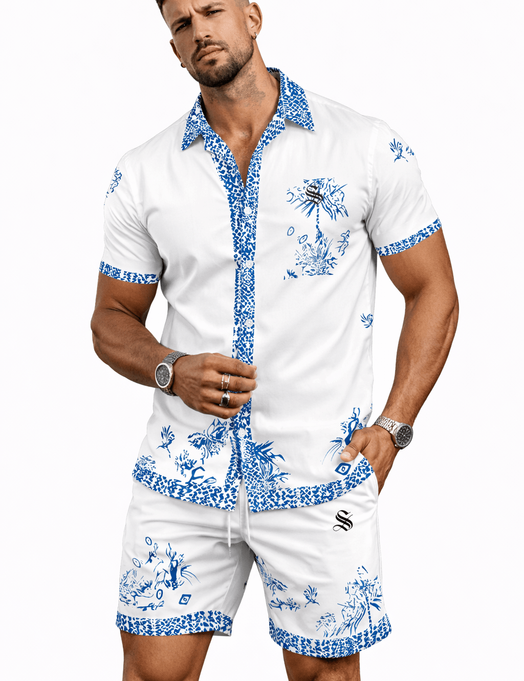 Jifo 79 - Top & Shorts for Men - Sarman Fashion - Wholesale Clothing Fashion Brand for Men from Canada