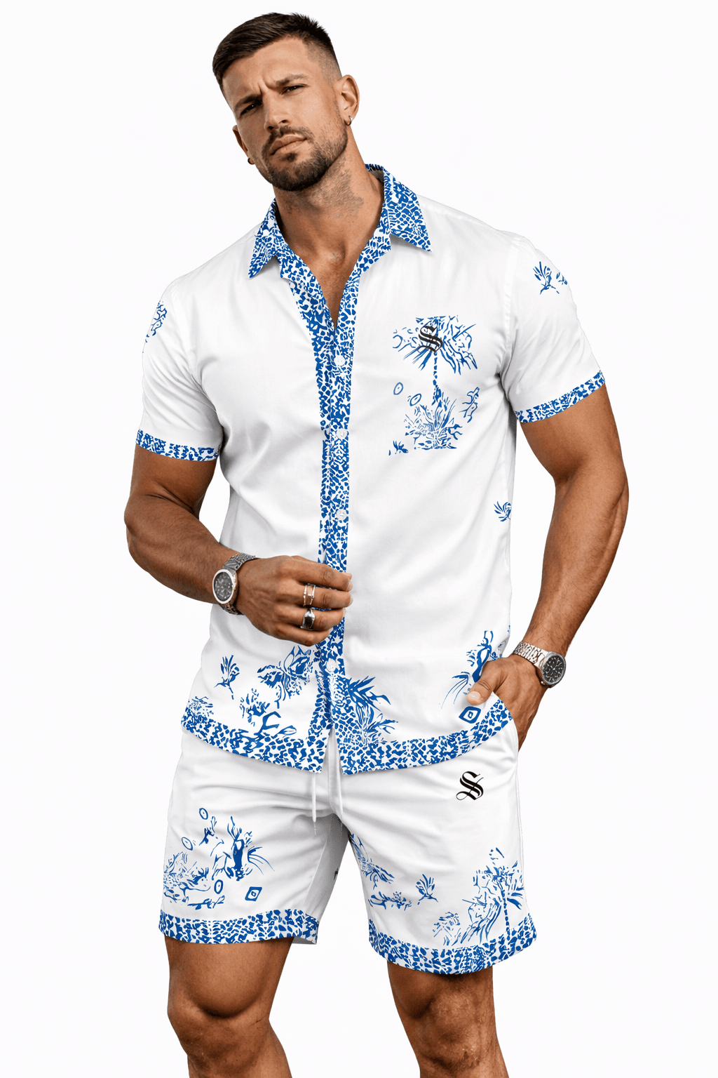 Jifo 79 - Top & Shorts for Men - Sarman Fashion - Wholesale Clothing Fashion Brand for Men from Canada