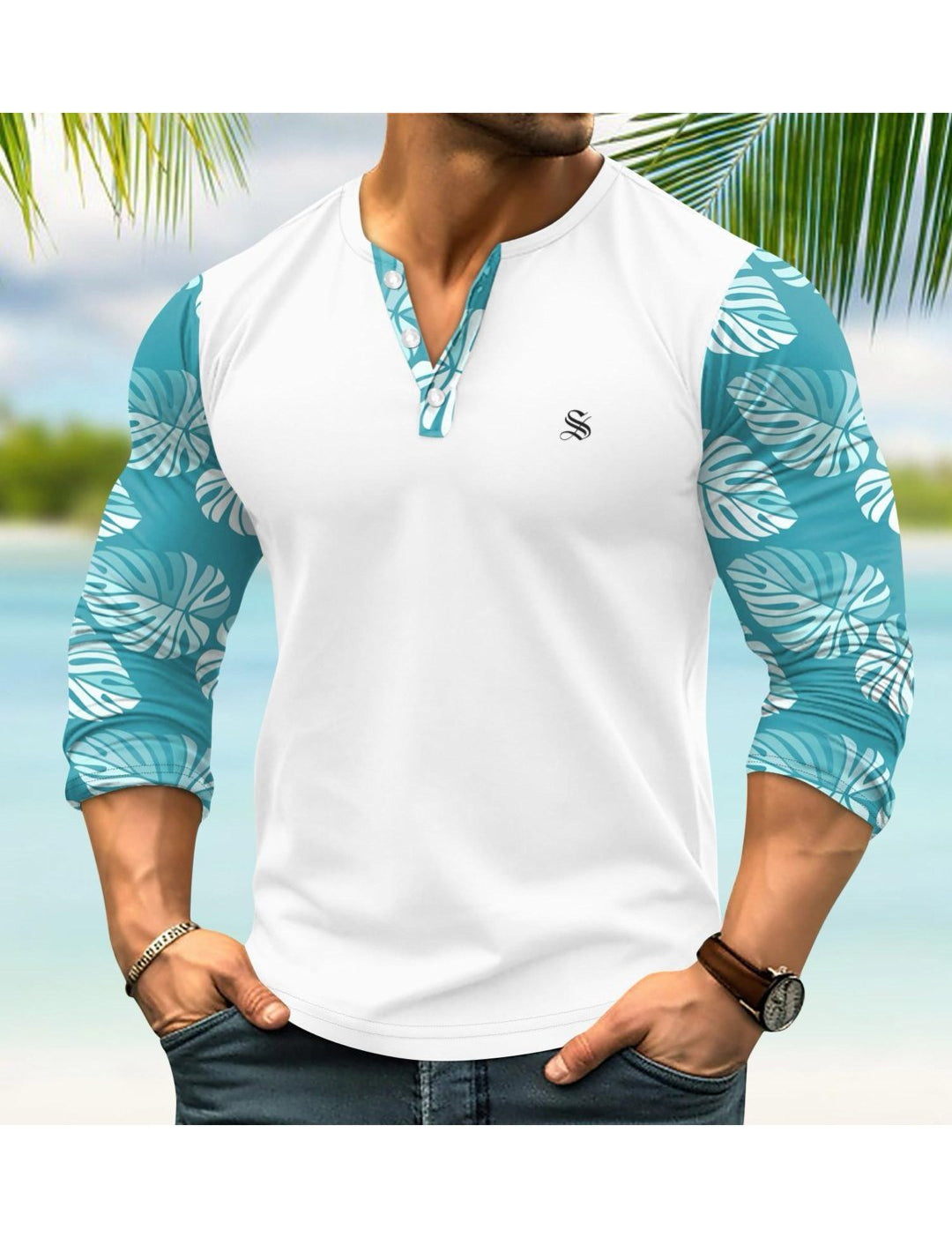 Jung 4 - Long Sleeves Shirt for Men - Sarman Fashion - Wholesale Clothing Fashion Brand for Men from Canada