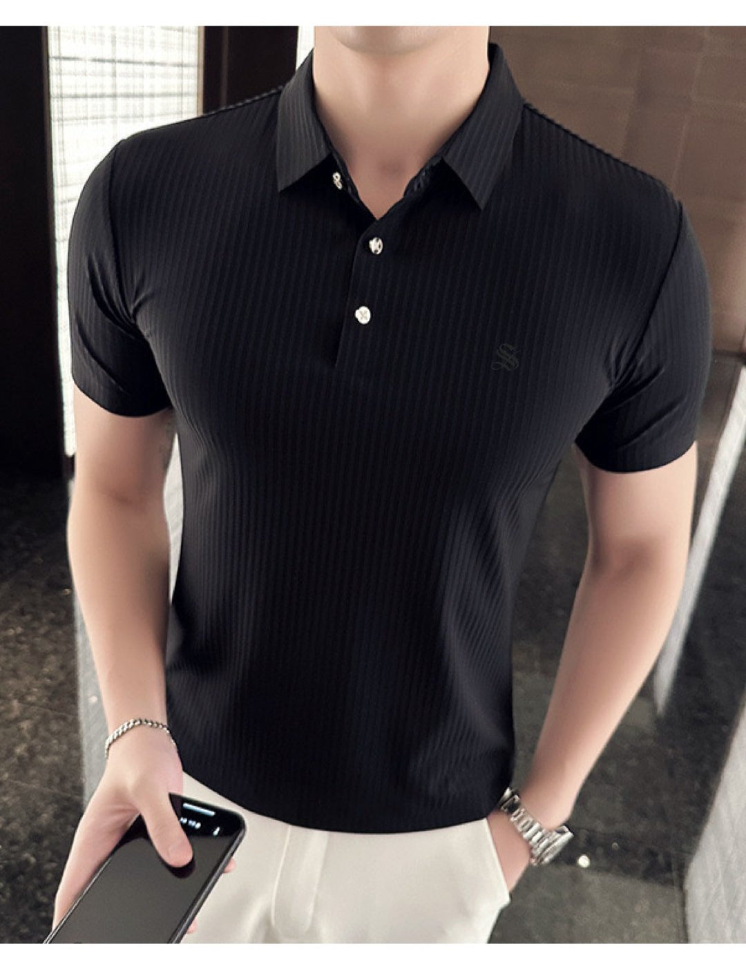 Junitcha - Polo Shirt for Men - Sarman Fashion - Wholesale Clothing Fashion Brand for Men from Canada