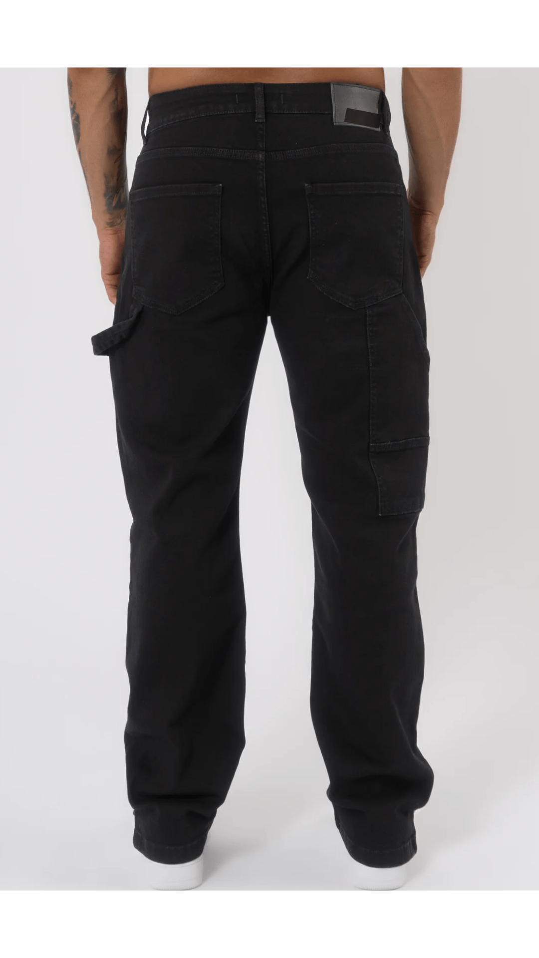 K10 - CARPENTER DENIM WASHED - BLACK - Sarman Fashion - Wholesale Clothing Fashion Brand for Men from Canada