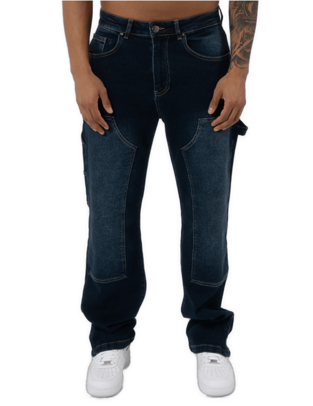 K11 - CARPENTER DENIM WASHED - DARK BLUE - Sarman Fashion - Wholesale Clothing Fashion Brand for Men from Canada