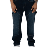 K11 - CARPENTER DENIM WASHED - DARK BLUE - Sarman Fashion - Wholesale Clothing Fashion Brand for Men from Canada