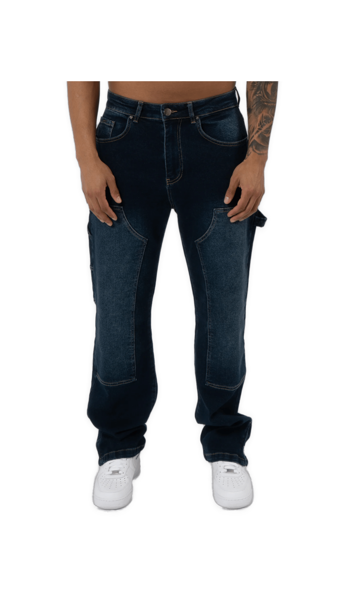 K11 - CARPENTER DENIM WASHED - DARK BLUE - Sarman Fashion - Wholesale Clothing Fashion Brand for Men from Canada