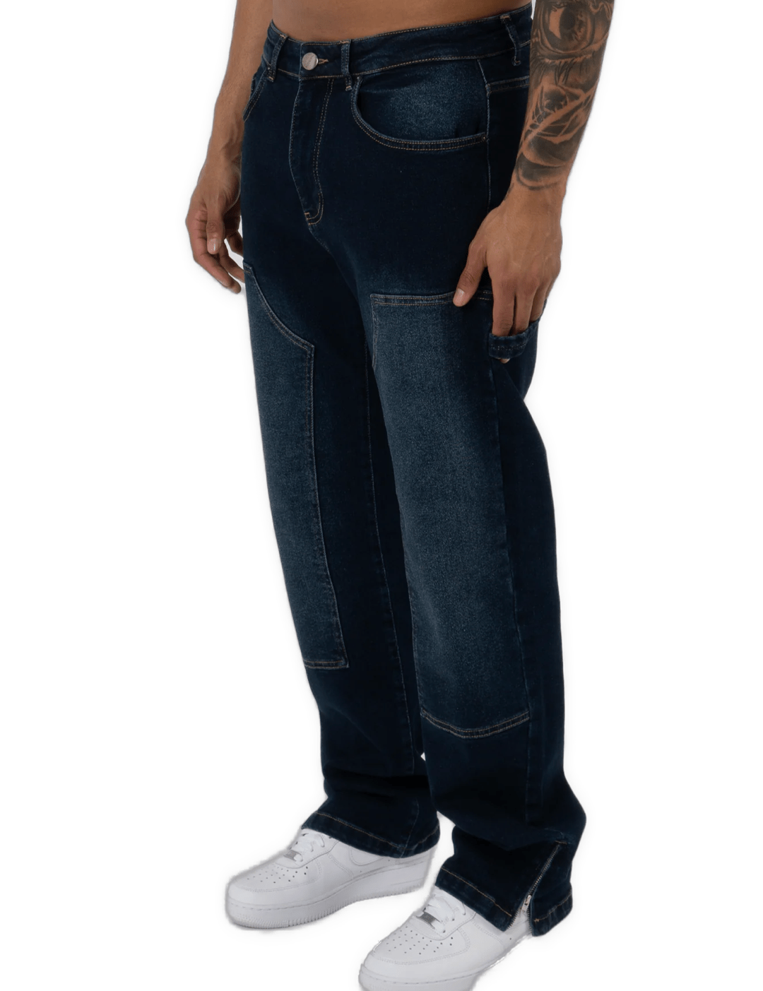 K11 - CARPENTER DENIM WASHED - DARK BLUE - Sarman Fashion - Wholesale Clothing Fashion Brand for Men from Canada