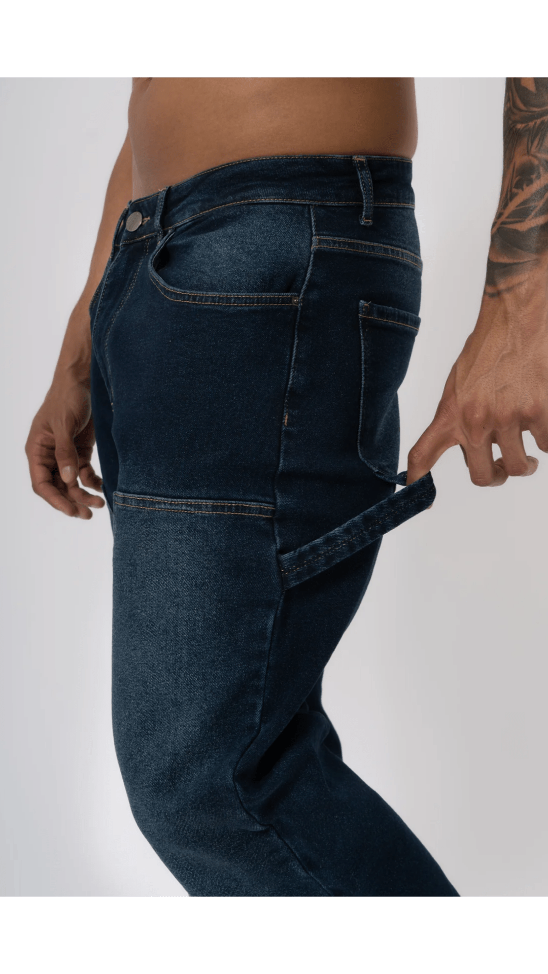 K11 - CARPENTER DENIM WASHED - DARK BLUE - Sarman Fashion - Wholesale Clothing Fashion Brand for Men from Canada