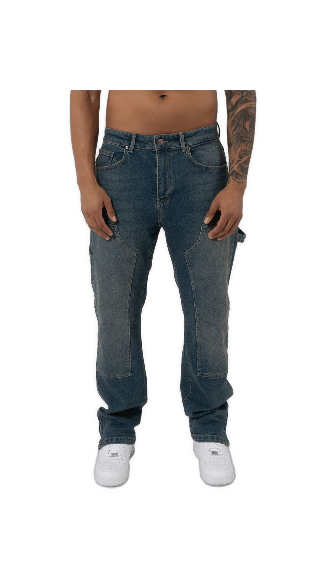 K12 - CARPENTER DENIM WASHED - DARK BLUE - Sarman Fashion - Wholesale Clothing Fashion Brand for Men from Canada