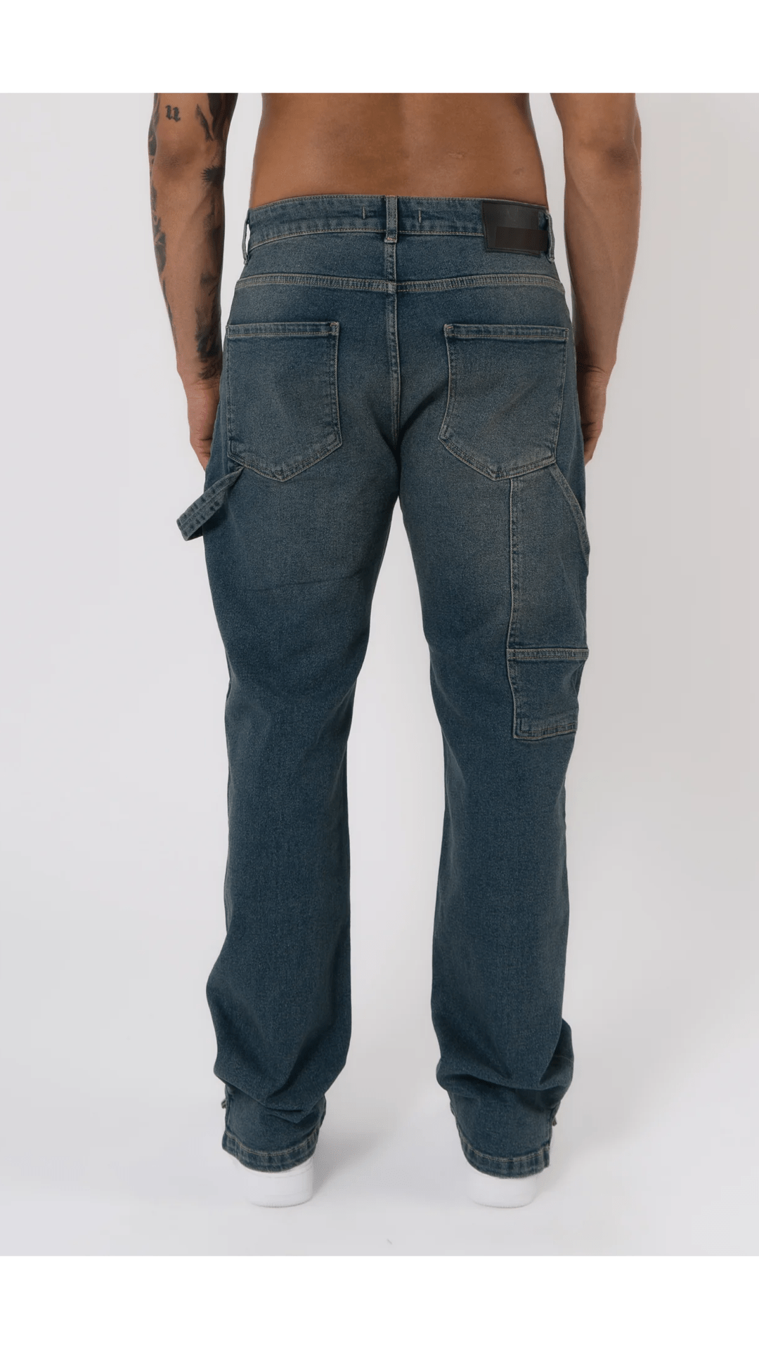 K12 - CARPENTER DENIM WASHED - DARK BLUE - Sarman Fashion - Wholesale Clothing Fashion Brand for Men from Canada