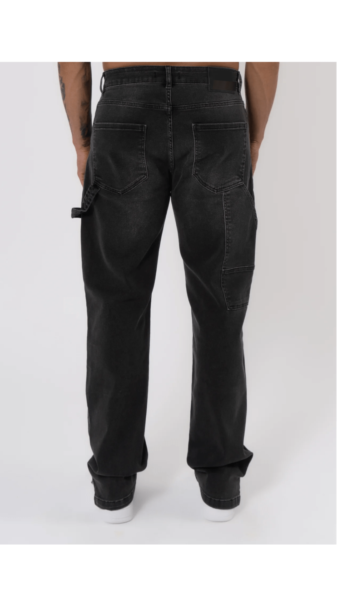 K14 - CARPENTER DENIM WASHED - GREY - Sarman Fashion - Wholesale Clothing Fashion Brand for Men from Canada