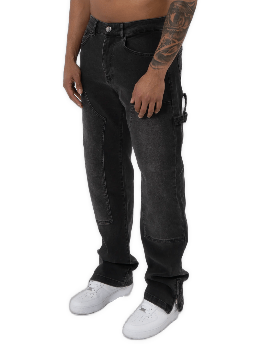 K14 - CARPENTER DENIM WASHED - GREY - Sarman Fashion - Wholesale Clothing Fashion Brand for Men from Canada