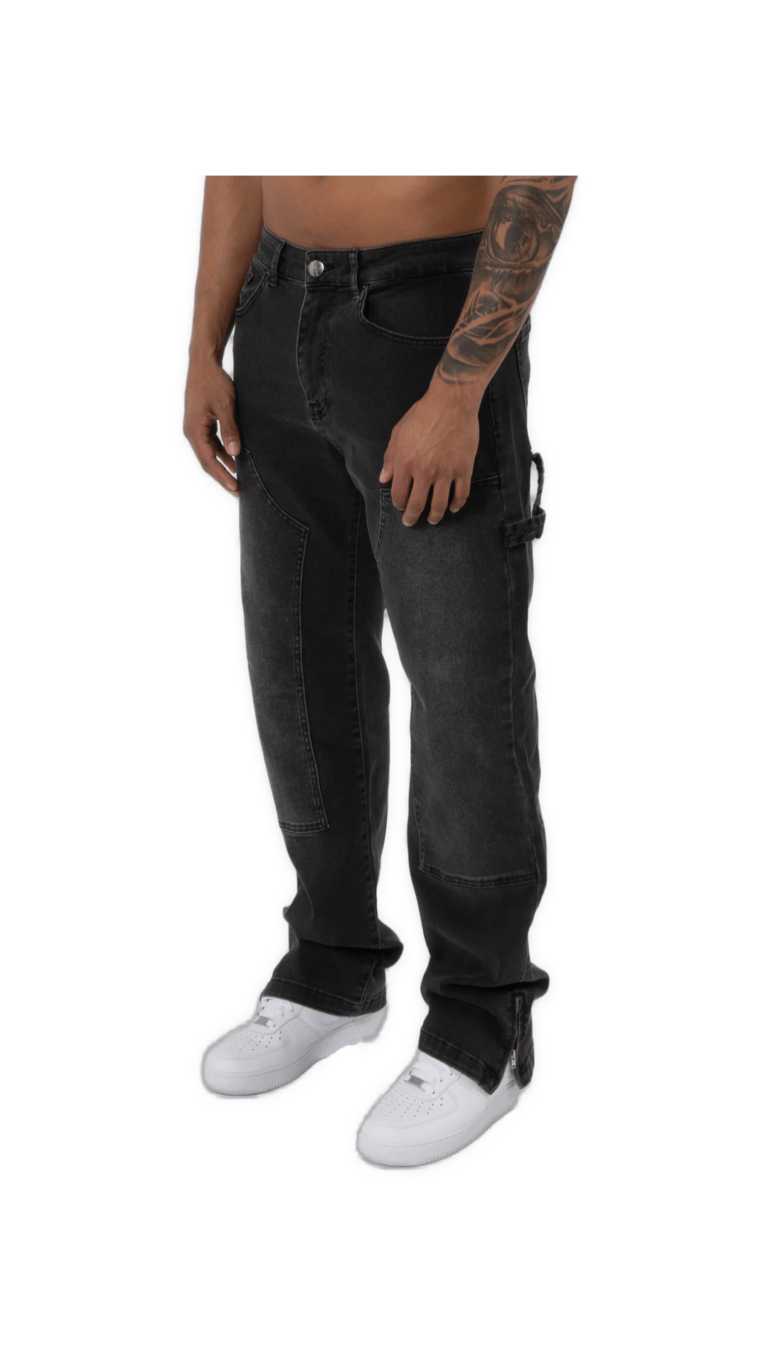 K14 - CARPENTER DENIM WASHED - GREY - Sarman Fashion - Wholesale Clothing Fashion Brand for Men from Canada