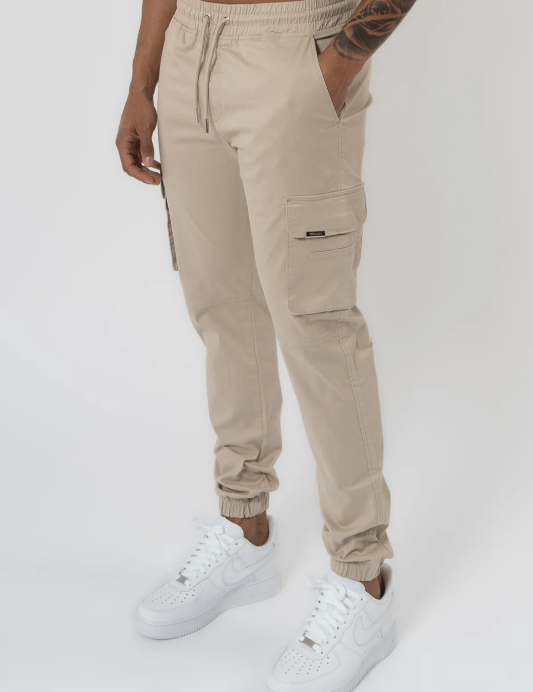 K15 - CARGO PANTS - BEIGE - Sarman Fashion - Wholesale Clothing Fashion Brand for Men from Canada