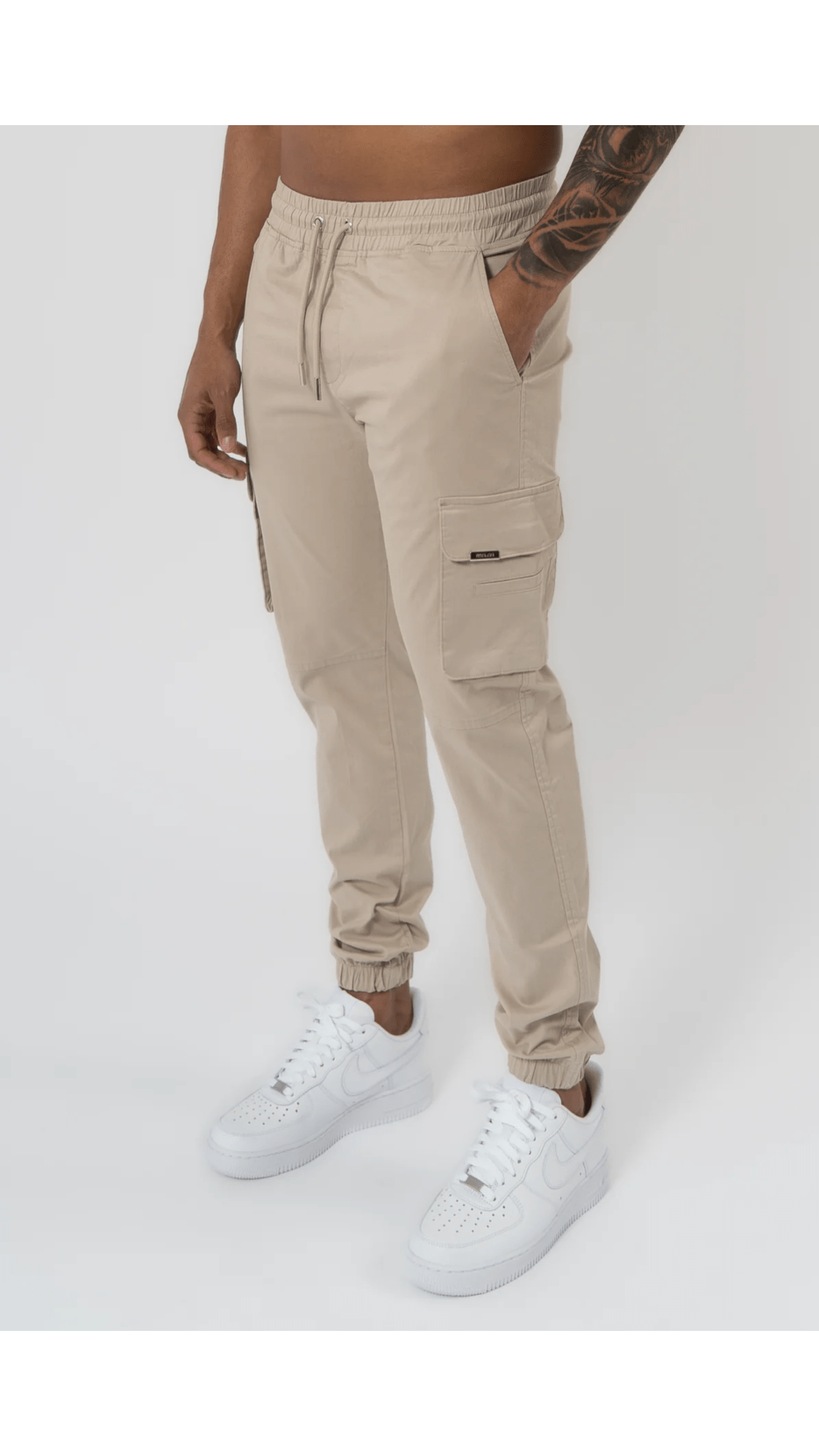 K15 - CARGO PANTS - BEIGE - Sarman Fashion - Wholesale Clothing Fashion Brand for Men from Canada