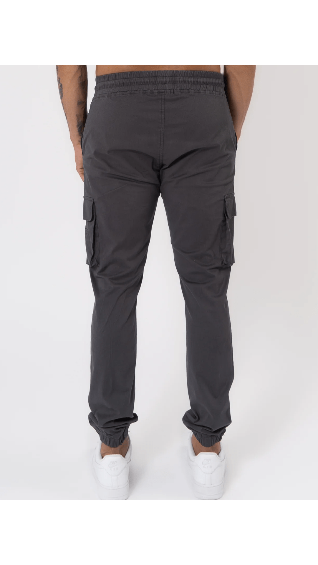 K16 - CARGO PANTS - DARK GREY - Sarman Fashion - Wholesale Clothing Fashion Brand for Men from Canada