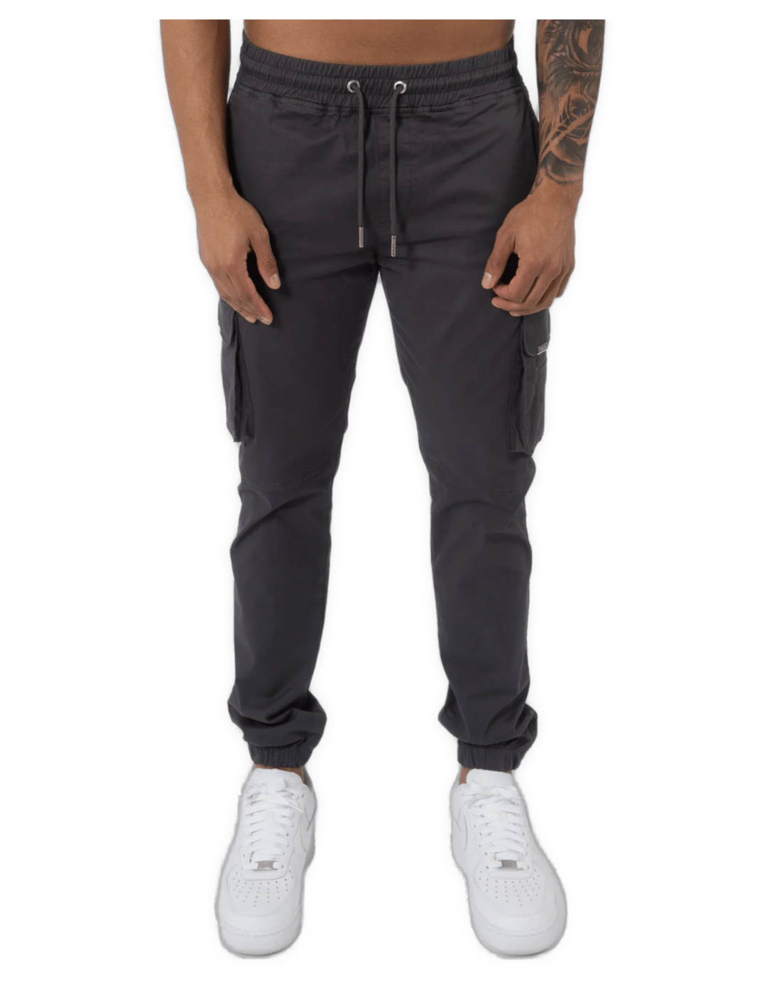 K16 - CARGO PANTS - DARK GREY - Sarman Fashion - Wholesale Clothing Fashion Brand for Men from Canada