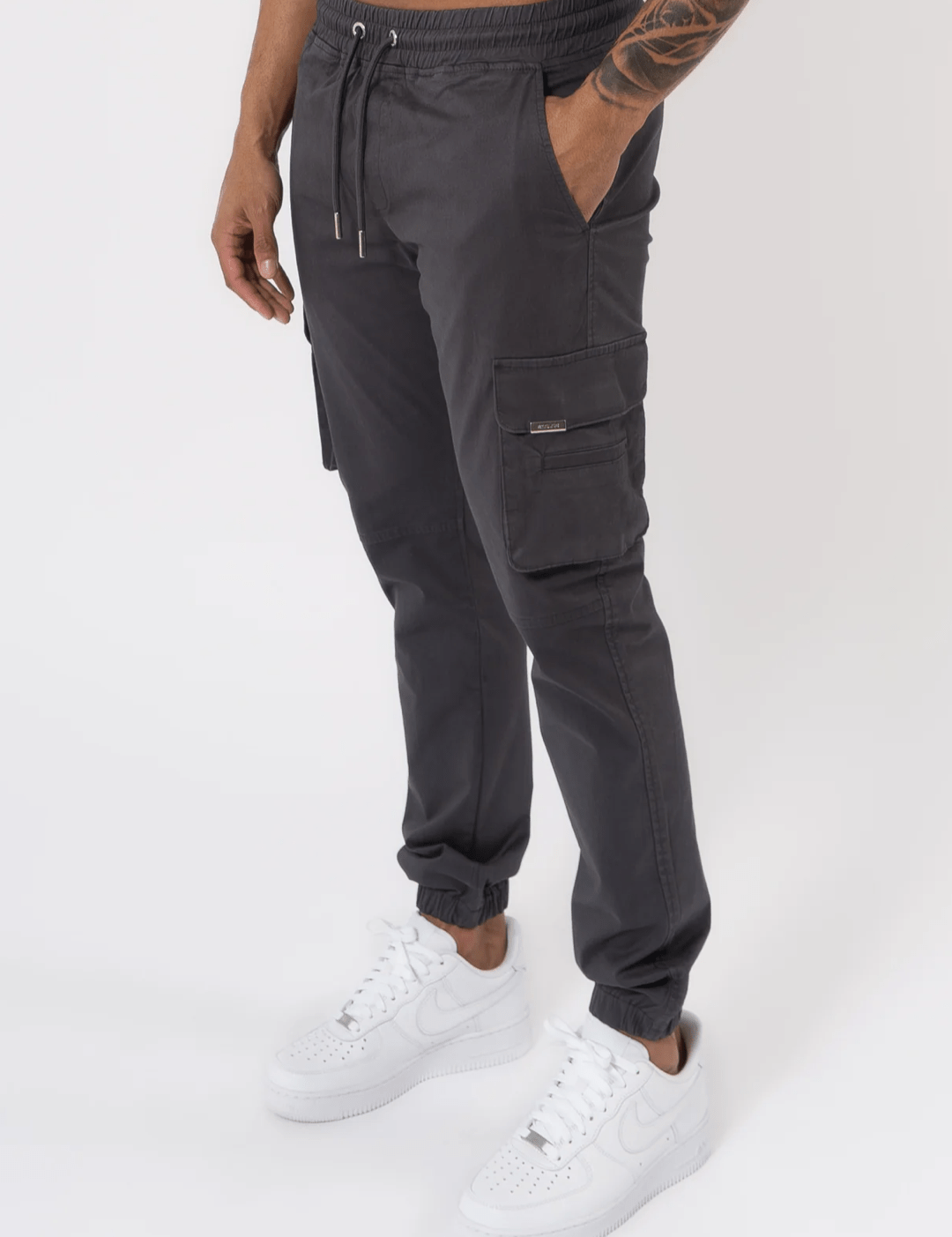 K16 - CARGO PANTS - DARK GREY - Sarman Fashion - Wholesale Clothing Fashion Brand for Men from Canada