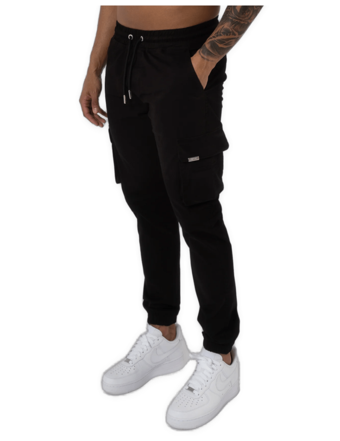 K17 - CARGO PANTS - BLACK - Sarman Fashion - Wholesale Clothing Fashion Brand for Men from Canada