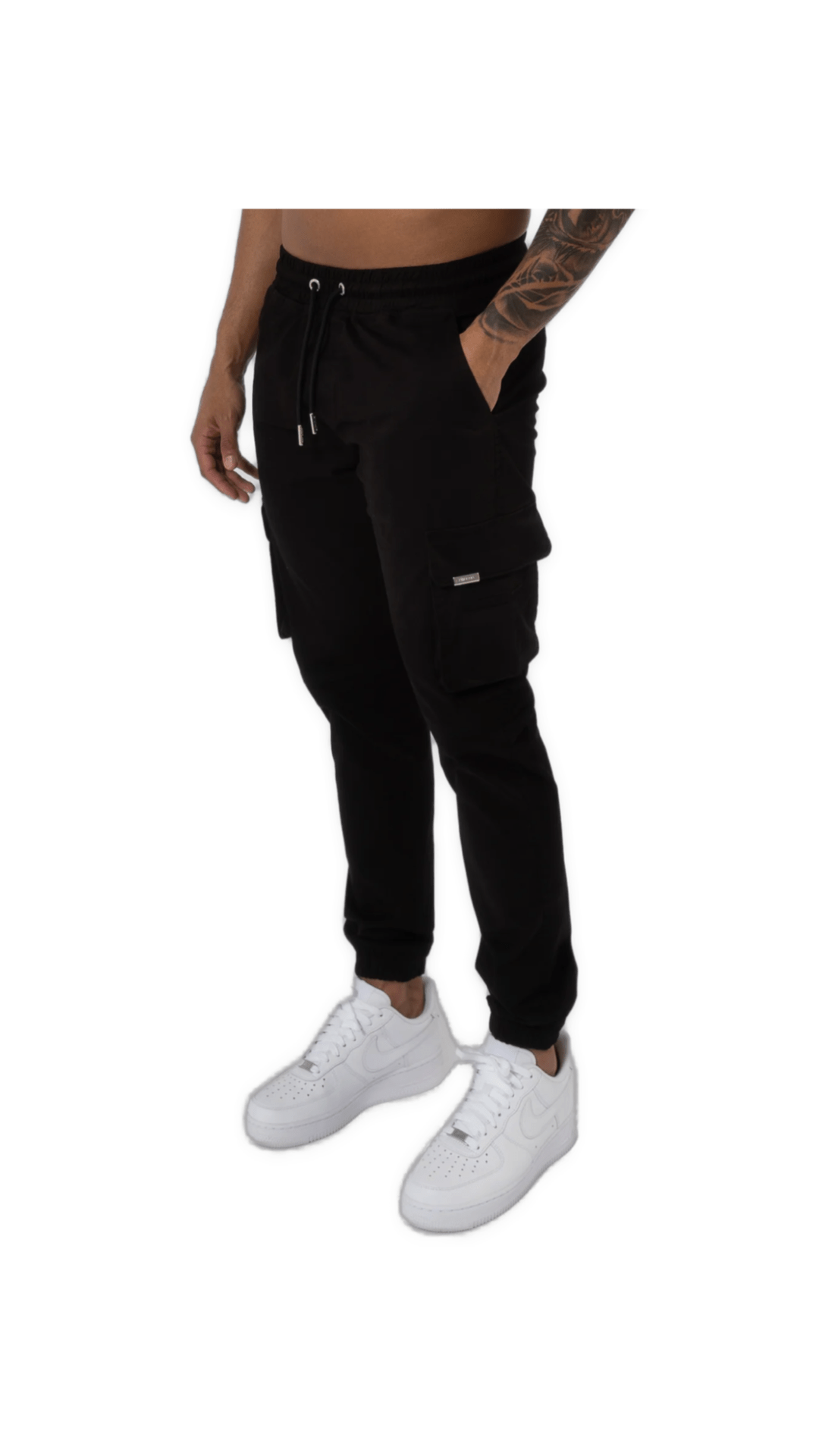 K17 - CARGO PANTS - BLACK - Sarman Fashion - Wholesale Clothing Fashion Brand for Men from Canada