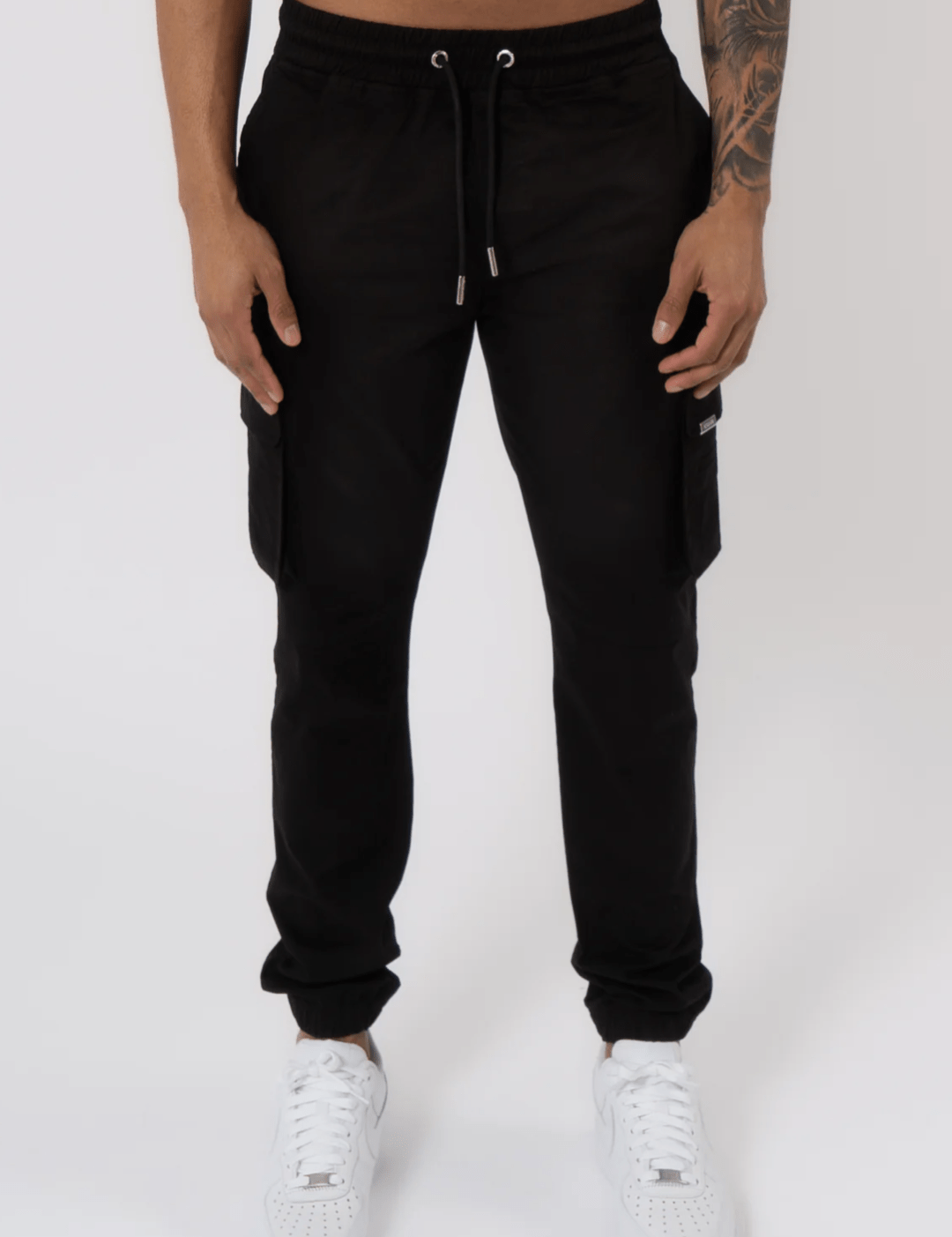 K17 - CARGO PANTS - BLACK - Sarman Fashion - Wholesale Clothing Fashion Brand for Men from Canada