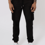 K17 - CARGO PANTS - BLACK - Sarman Fashion - Wholesale Clothing Fashion Brand for Men from Canada